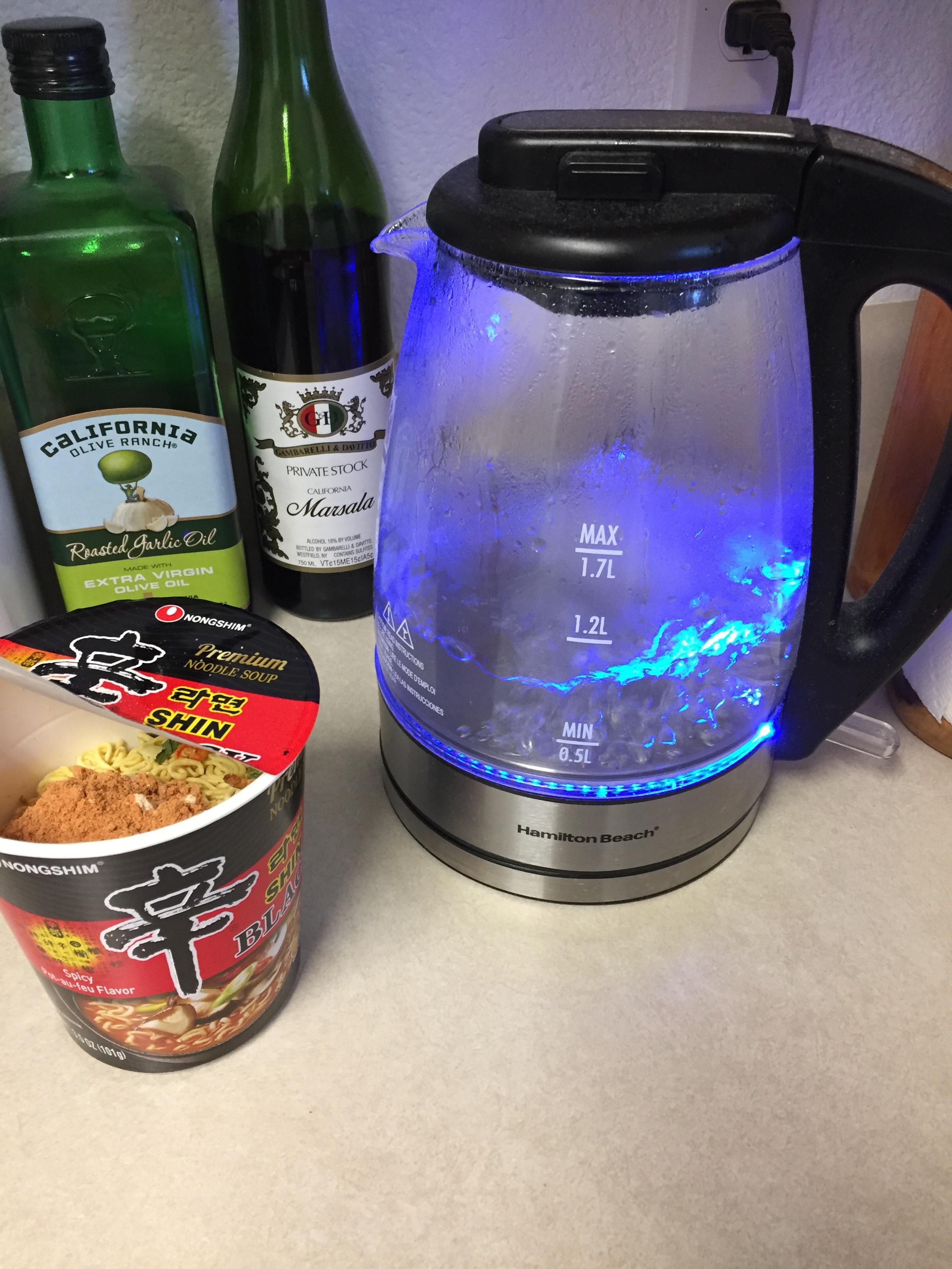 Electric Kettle makes instant ramen life SO much better! ramen