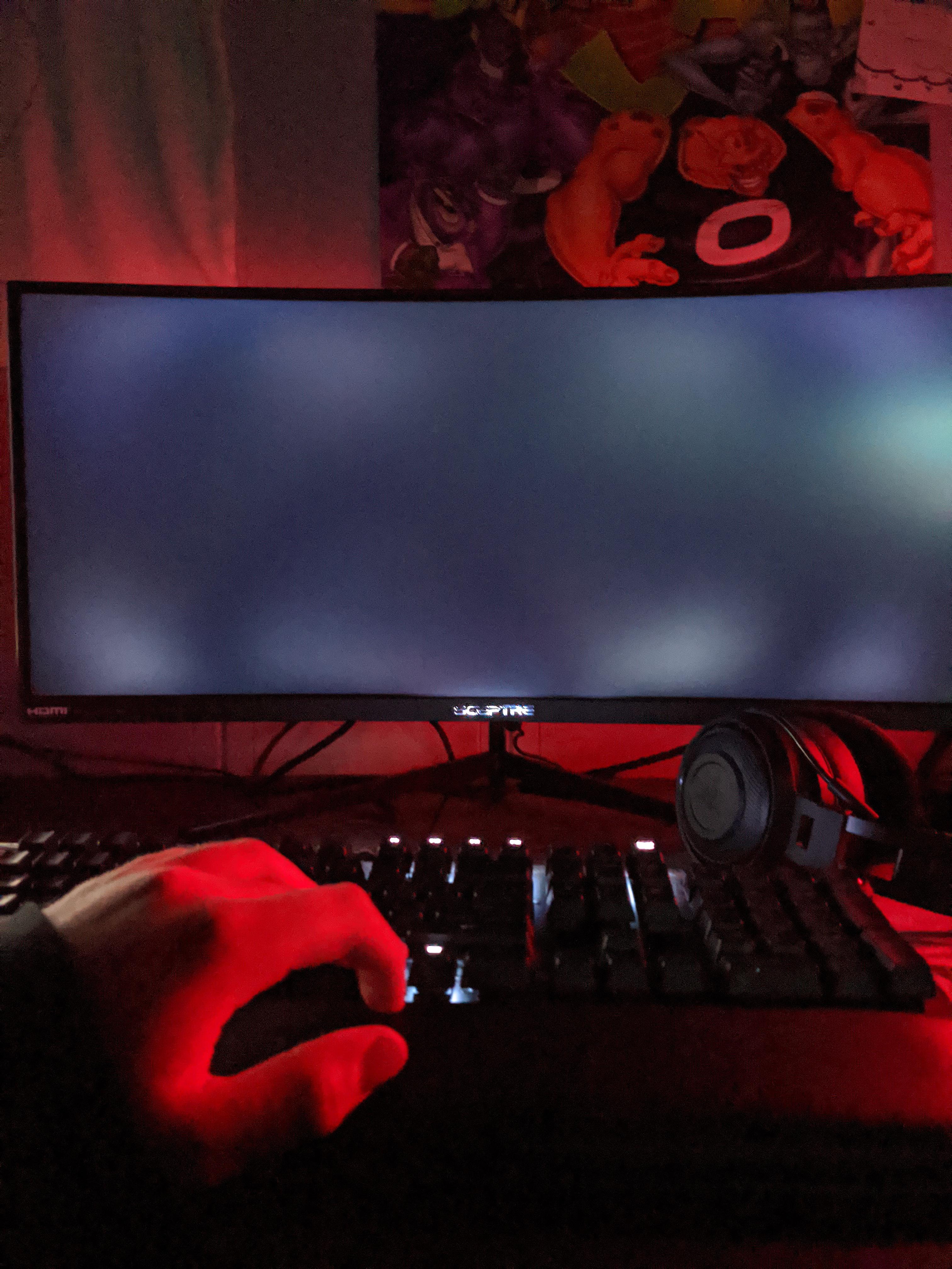 Is this bad blacklight bleed. r/Monitors