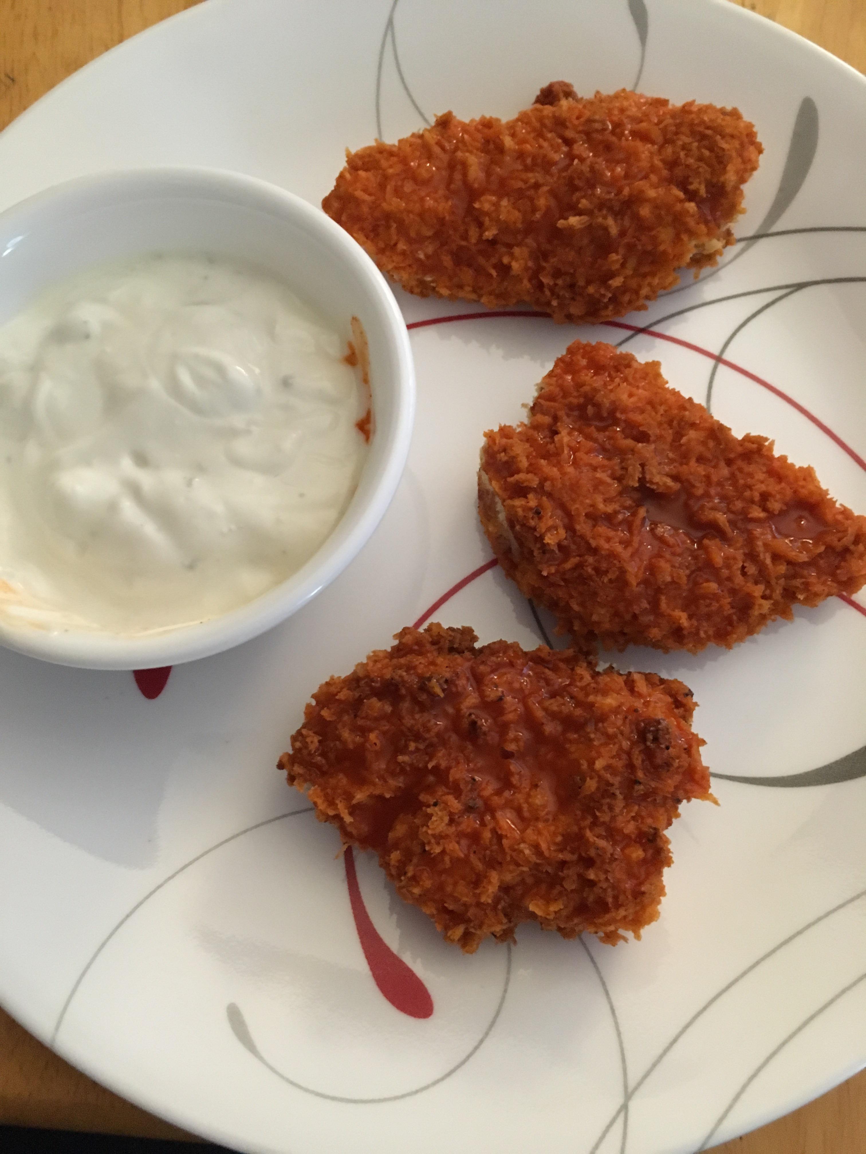 Buffalo chicken tenders in my air fryer r/airfryer