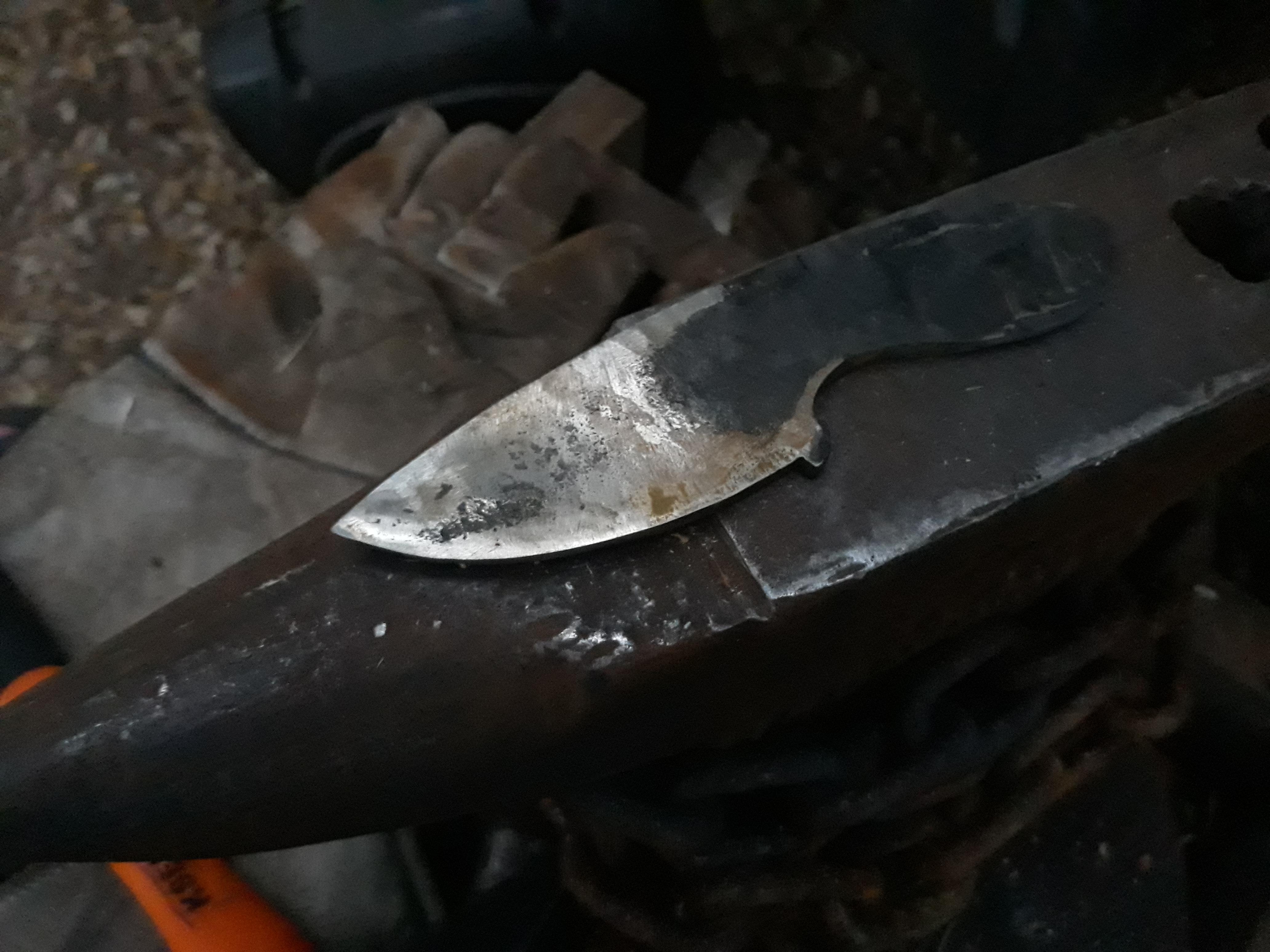 Knife I hammered out today r/knifemaking