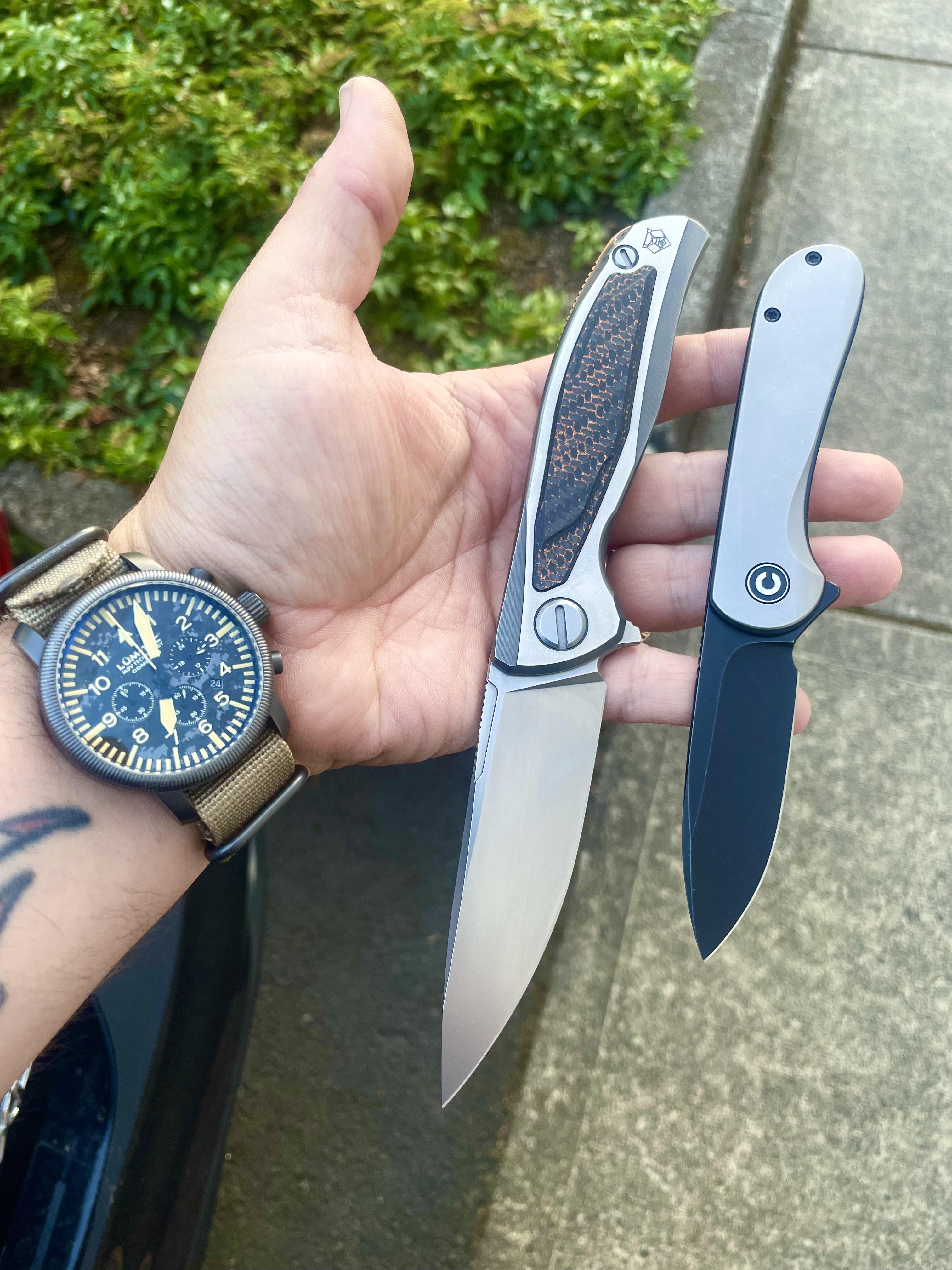 Two great knives at two opposite ends of the price spectrum! r/knives