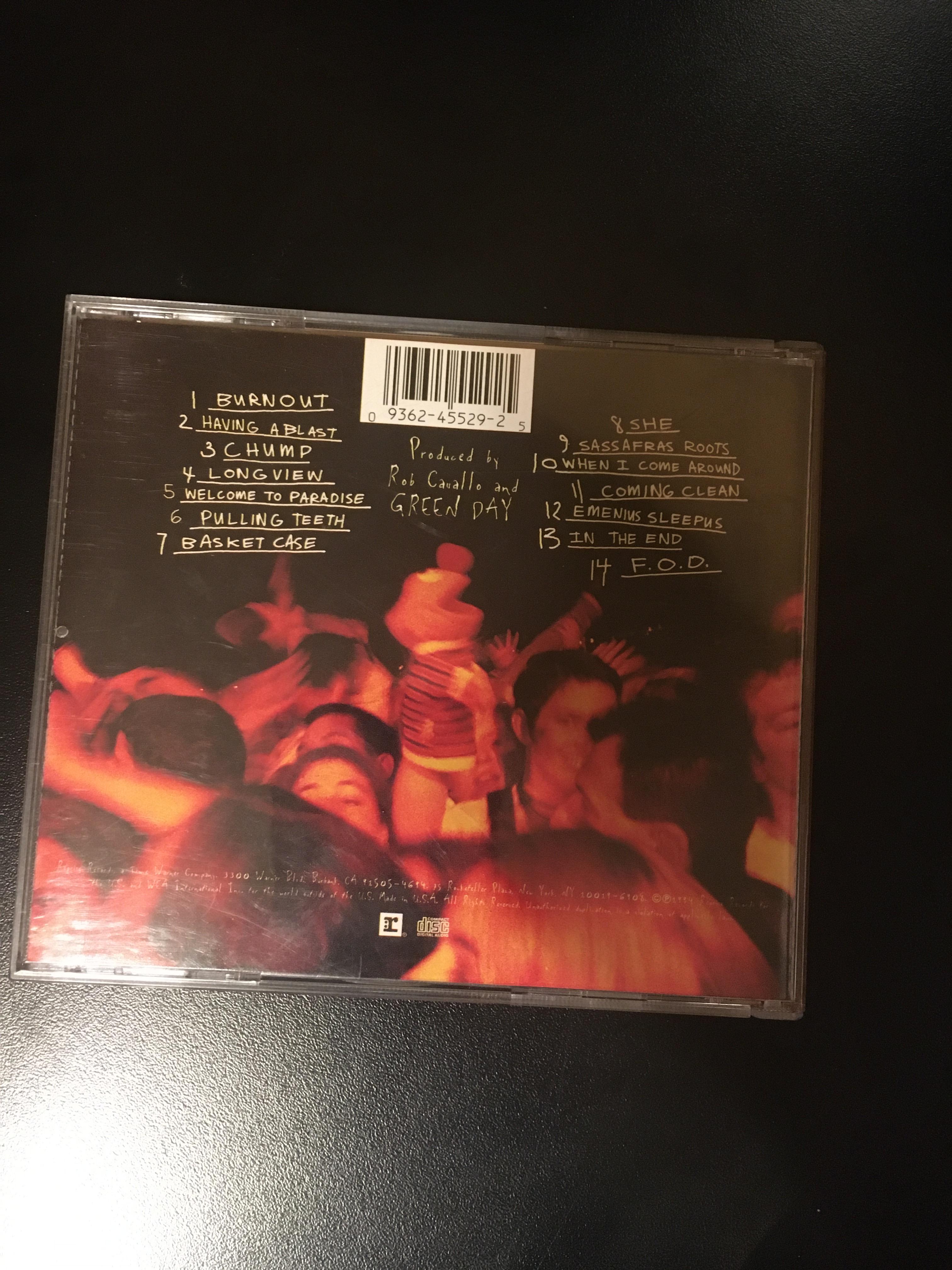 I just noticed that my Dookie cd has a picture of Ernie on the back