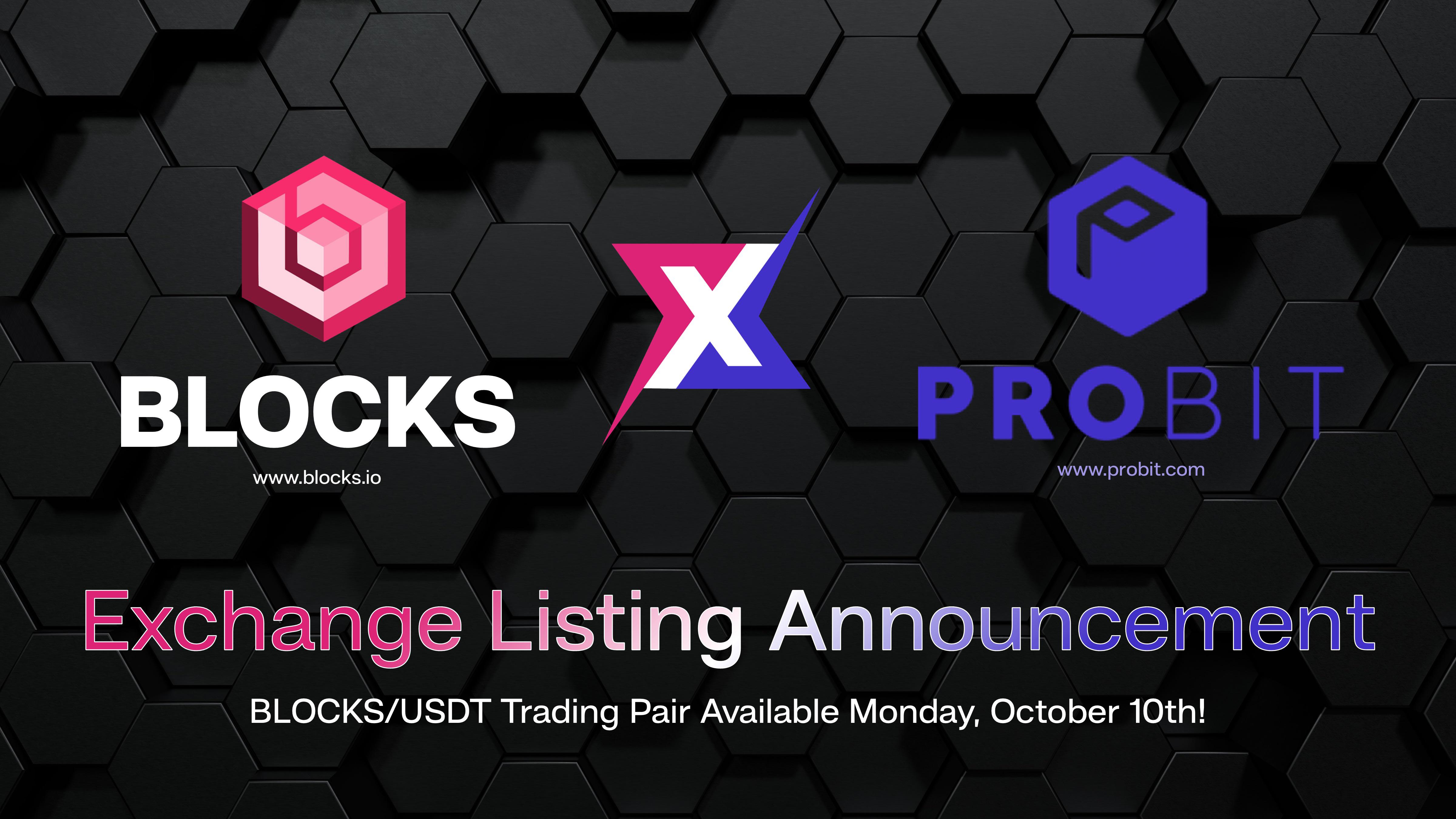 The Blocks Token is about to be on another Exchange tomorrow on