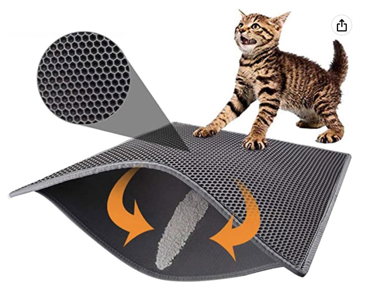 Antitracking cat litter mat seems to terrify kittens r/CrappyDesign