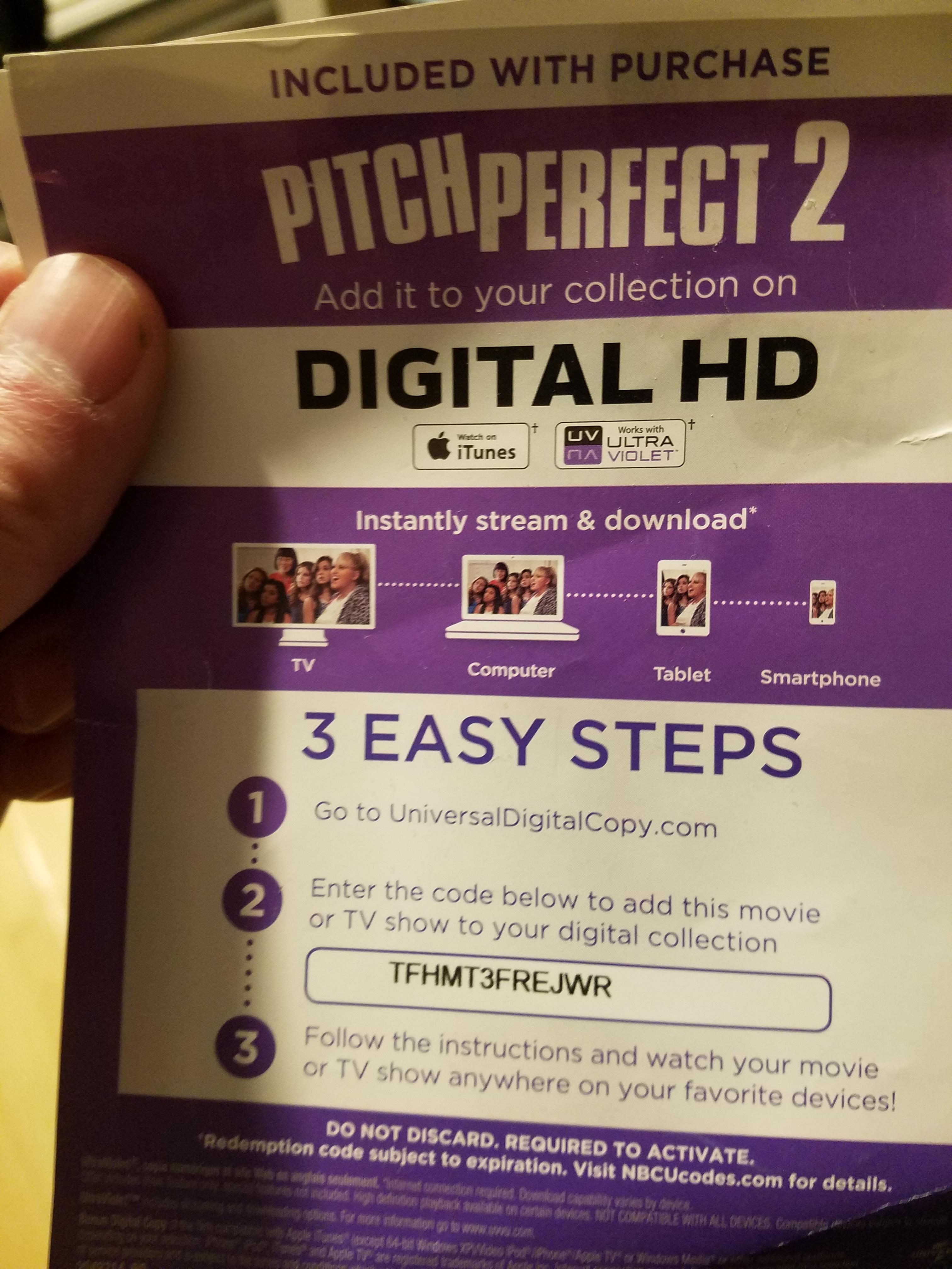 List Of Vudu Codes 2023 Free Pitch Perfect 2 Movie Code : R/Vudu