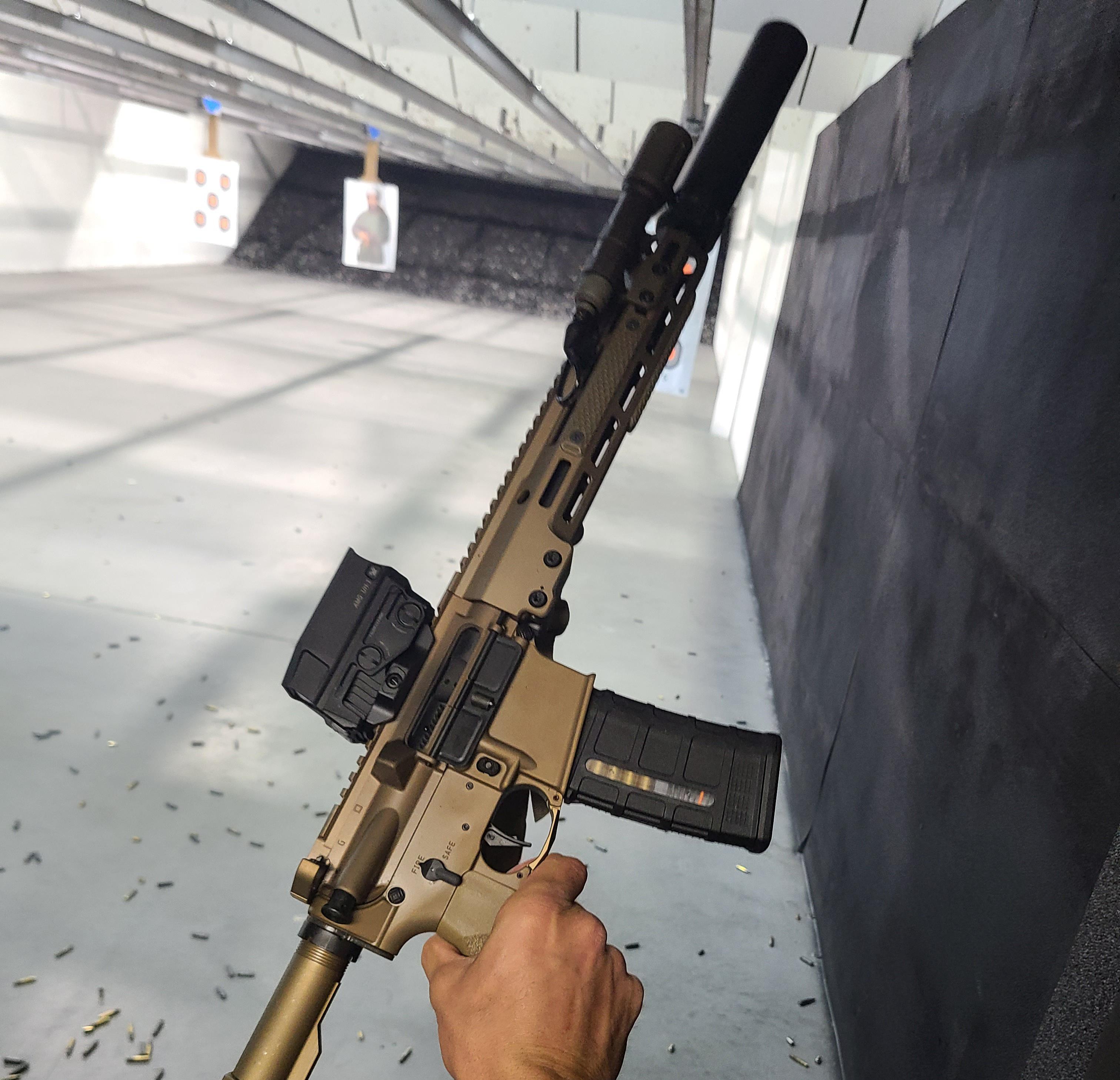 Geissele super duty with a suppressor blowing way too much gas. Is the