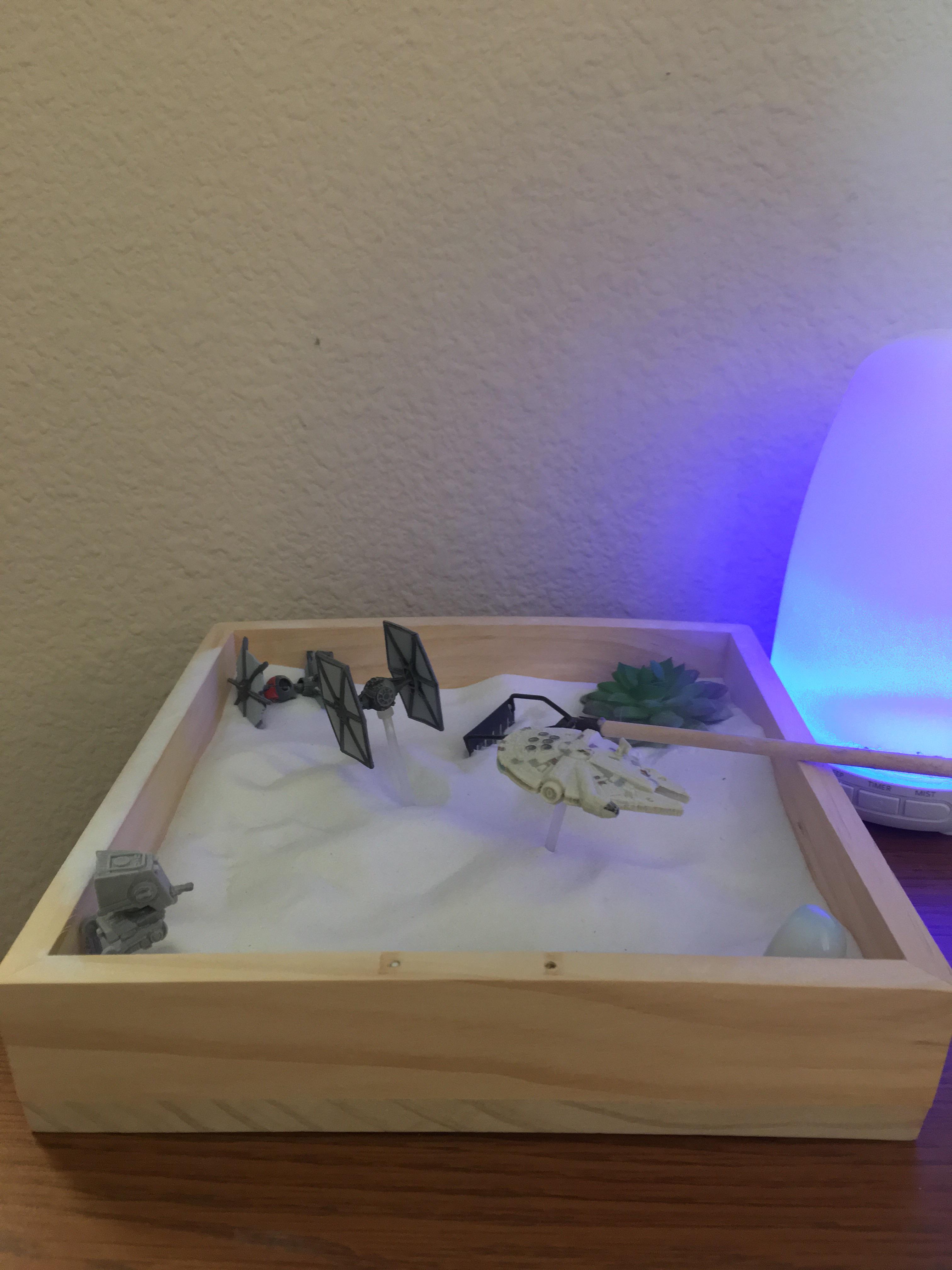 I present to you, my zen garden r/StarWars