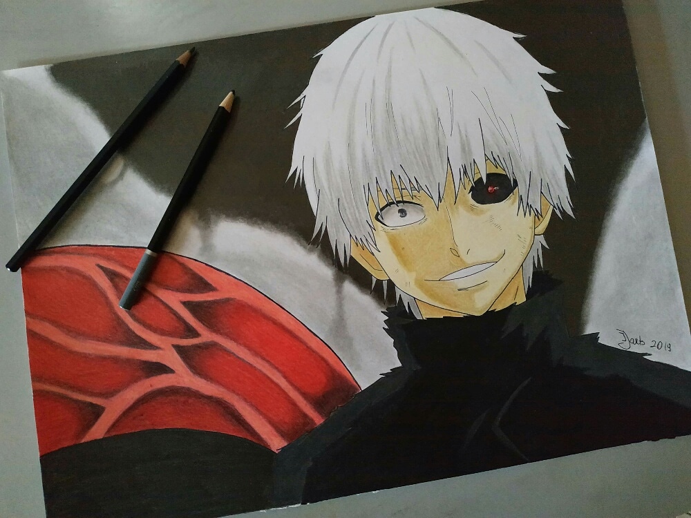 One of my best drawing that i did for Tokyo Ghoul.. how would you rate my drawing of Kaneki