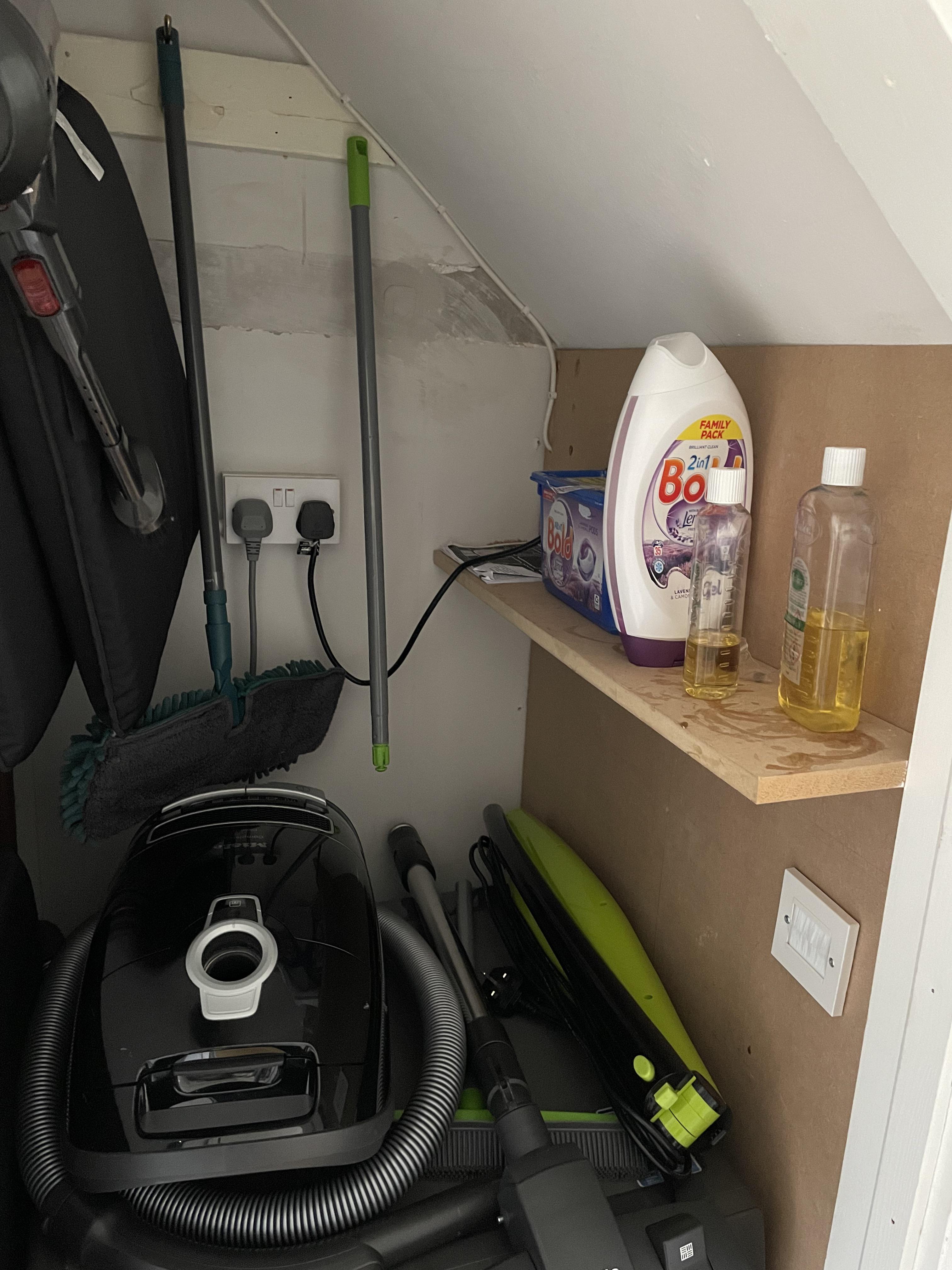 Under stairs cupboard not tall enough to stack tumble dryer above