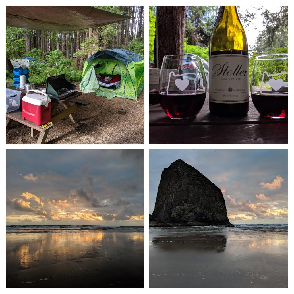 Cannon Beach, Oregon. Coastal camping is the best camping! r/camping