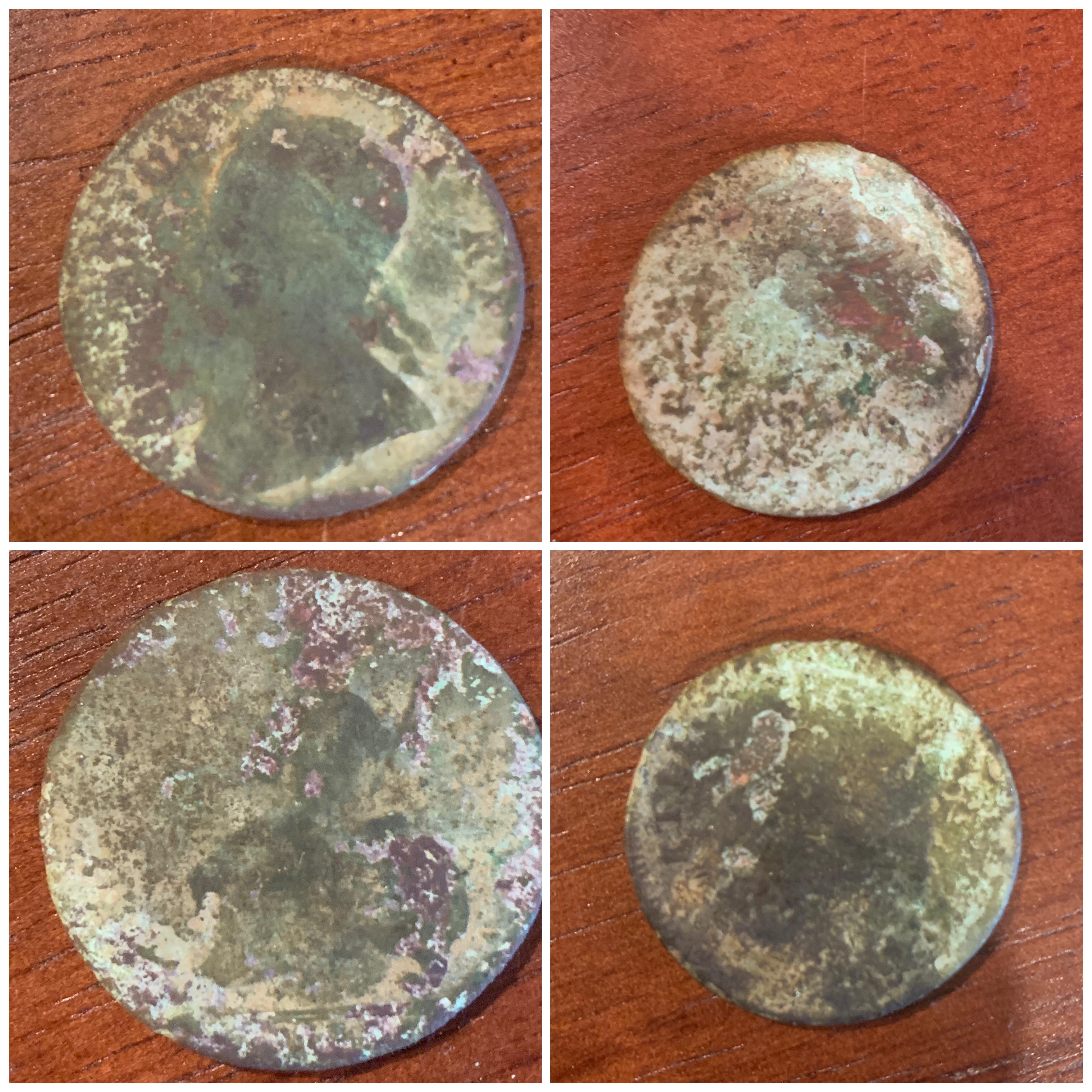 Found 2 very old coins today. I believe the one on the left is a