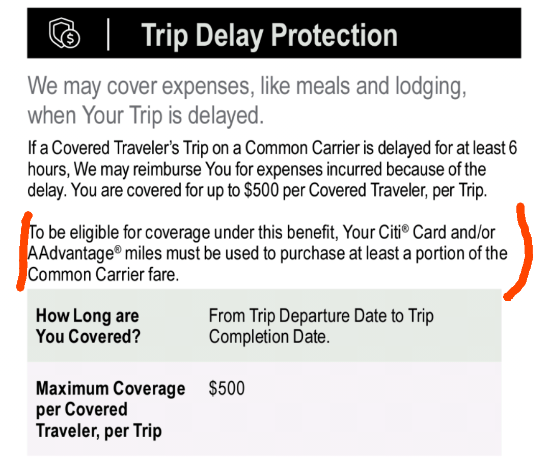 Travel insurance with Citi AA Executive Card r/americanairlines