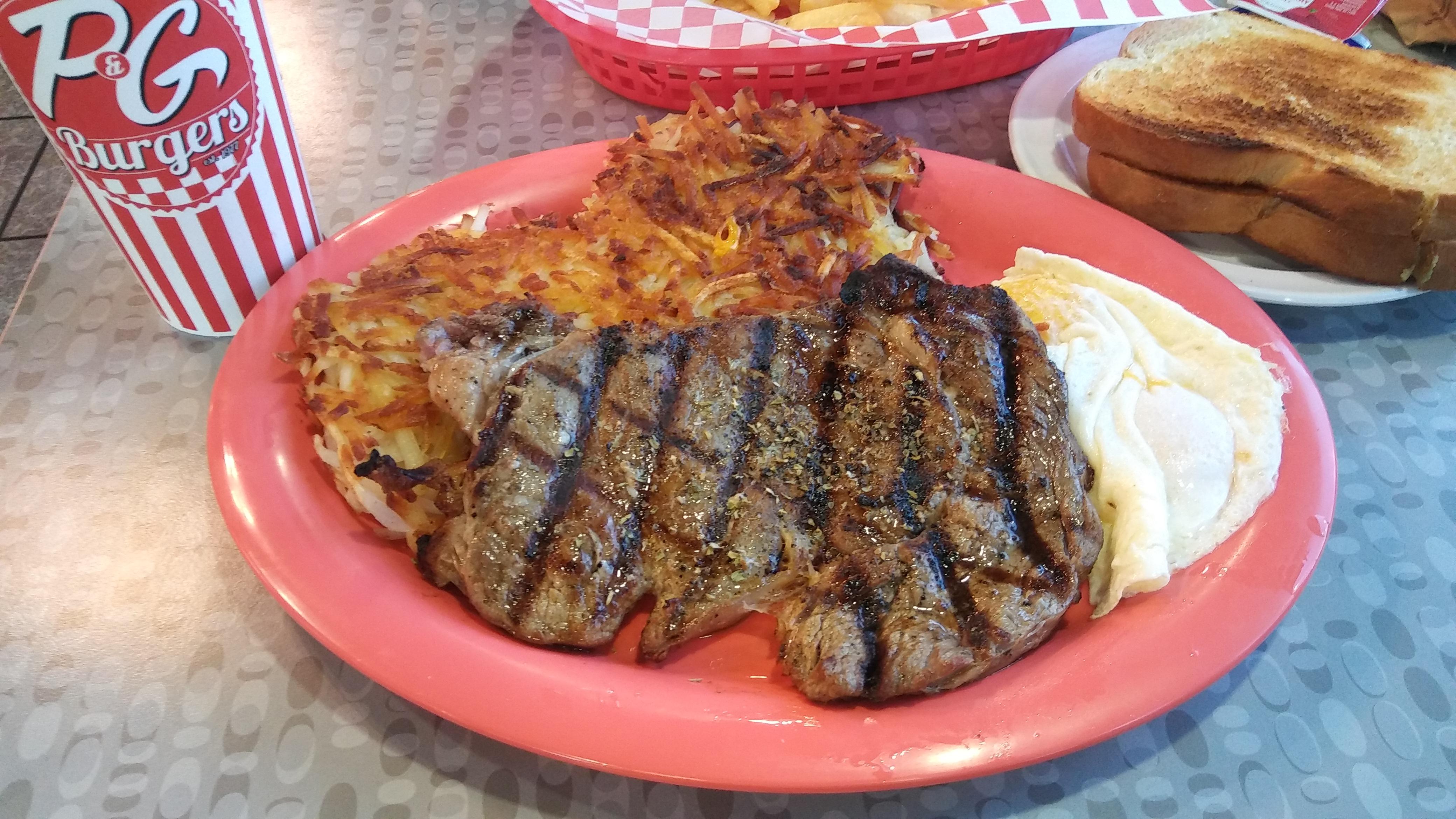 Steak and Egg Breakfast at P&Gs in Colton r/InlandEmpire