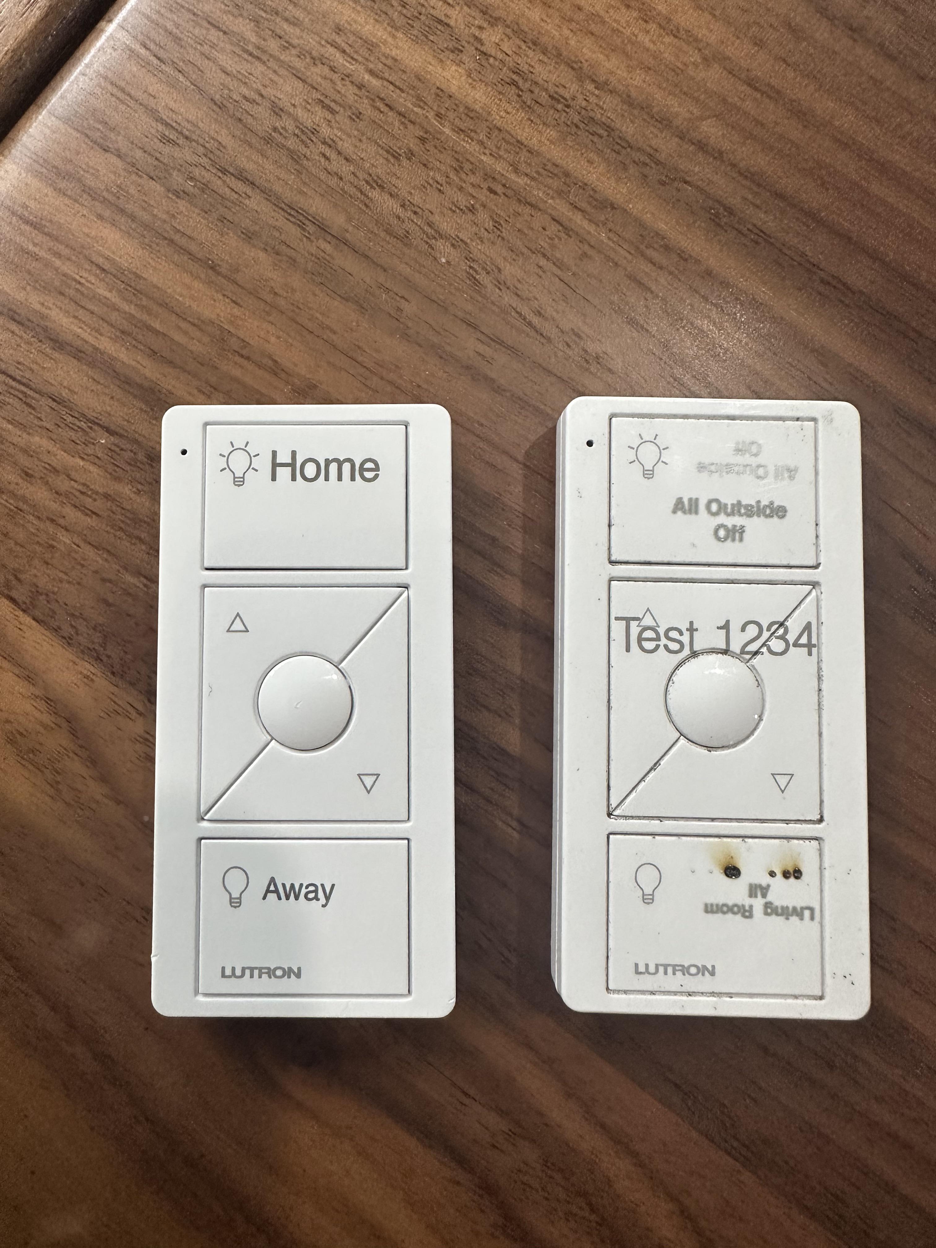 Tried laser engraving Pico remotes r/Lutron