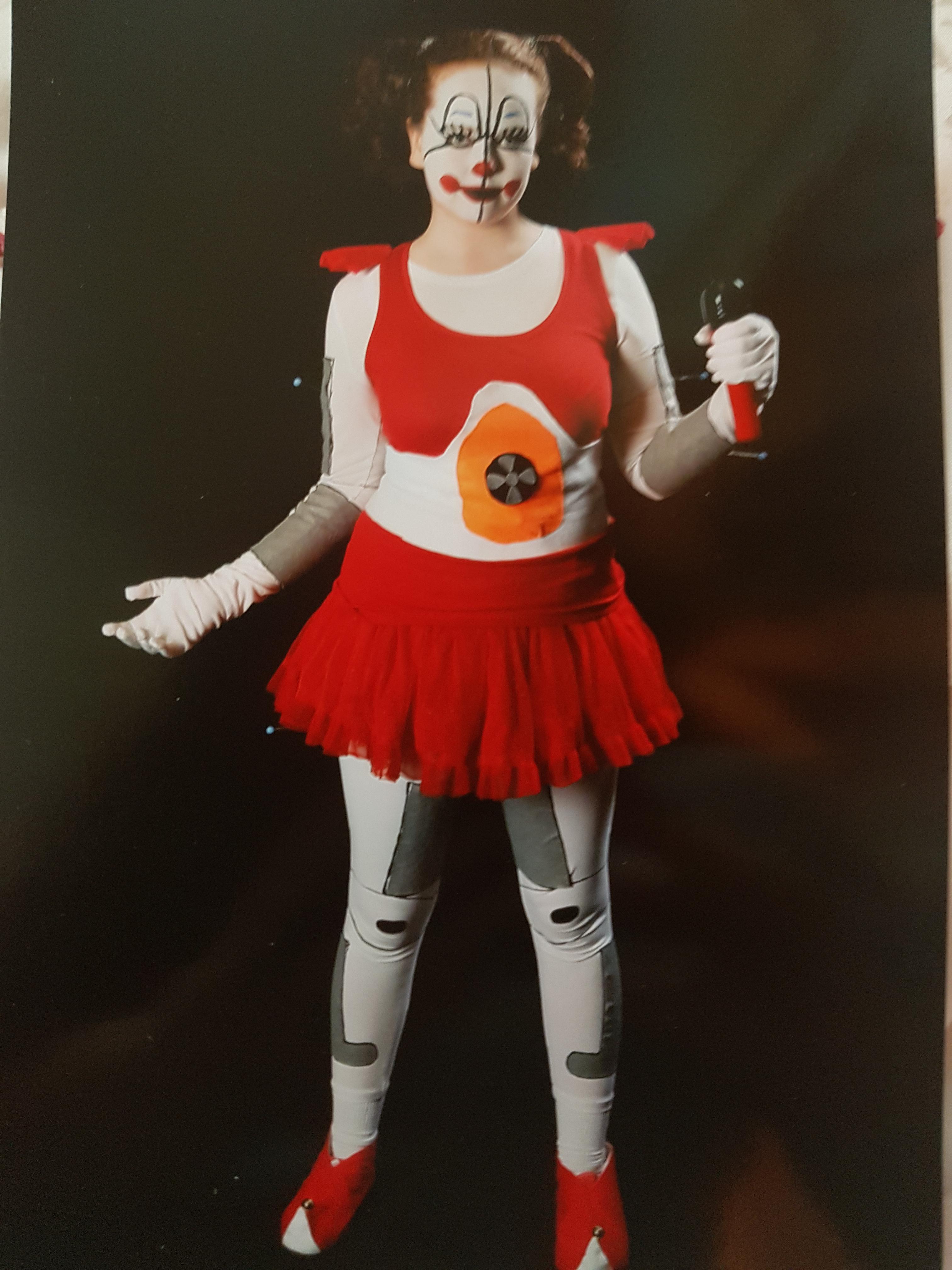 My Circus Baby Cosplay I wore to a Con in 2017. I won 2nd place in the