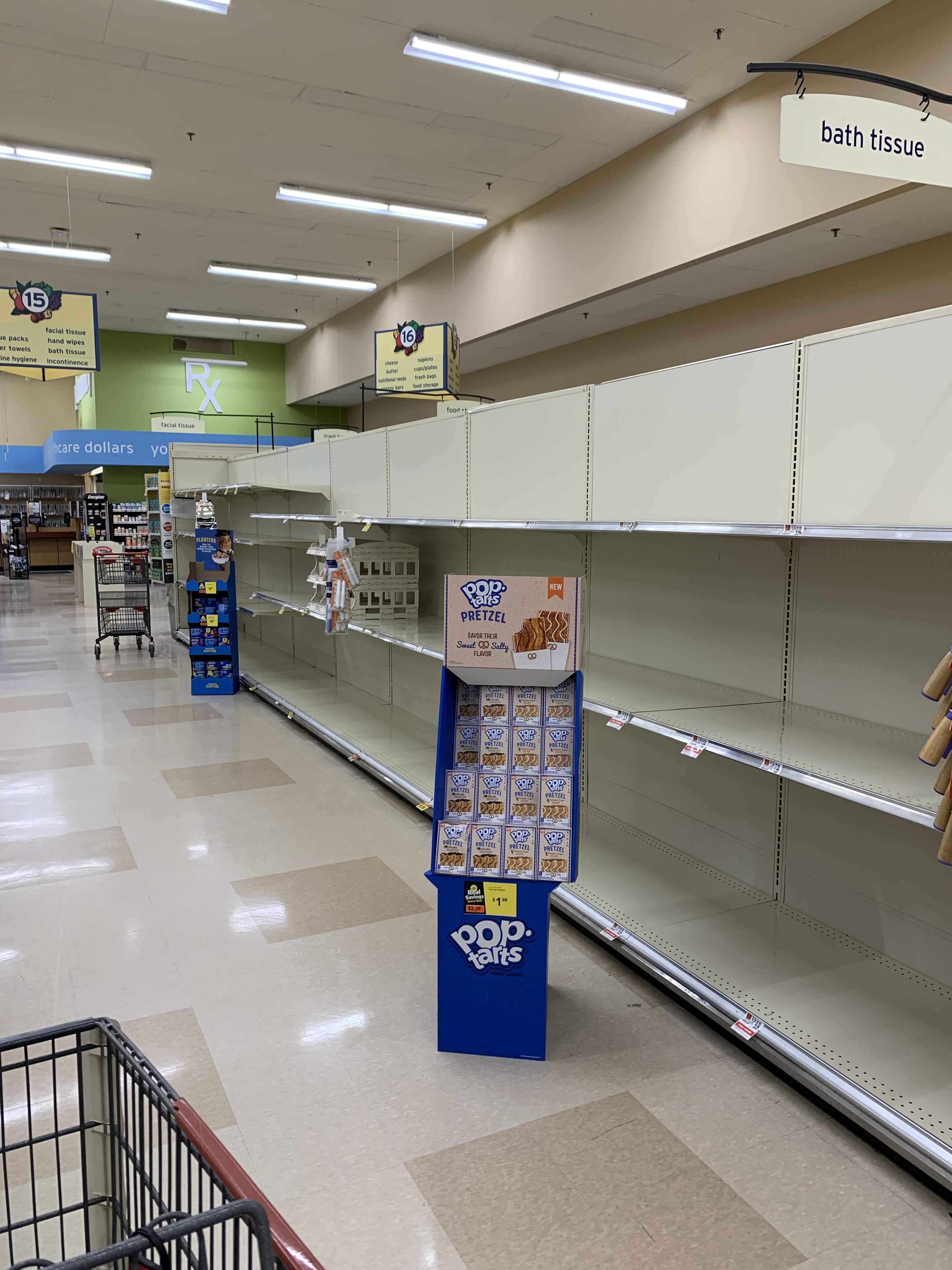 Hannaford. Today. This was emblematic of the rest of the store, pretty