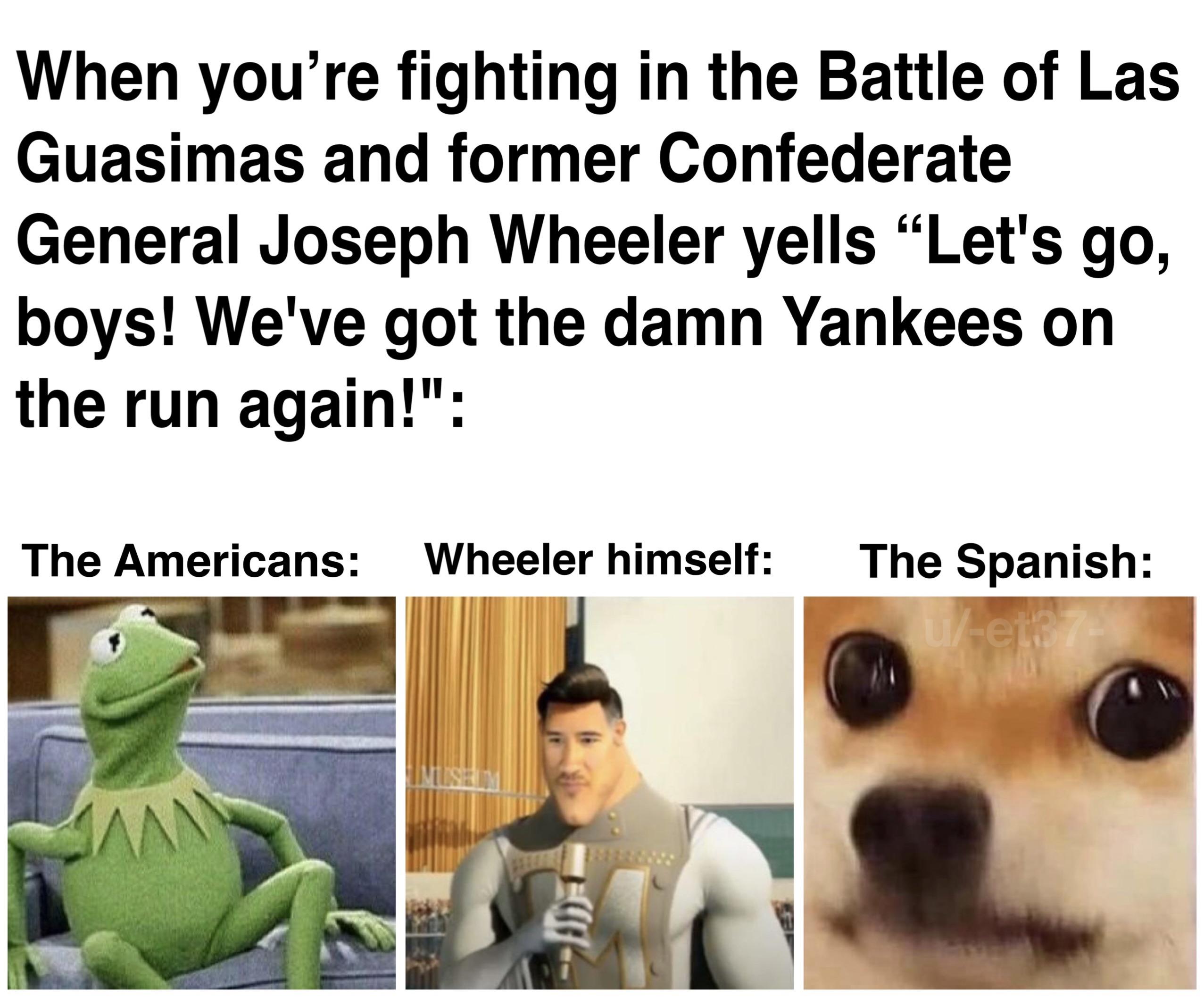 Wheeler is known for having served as a general in the Confederate