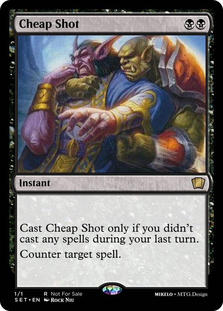 Cheap Shot r/custommagic