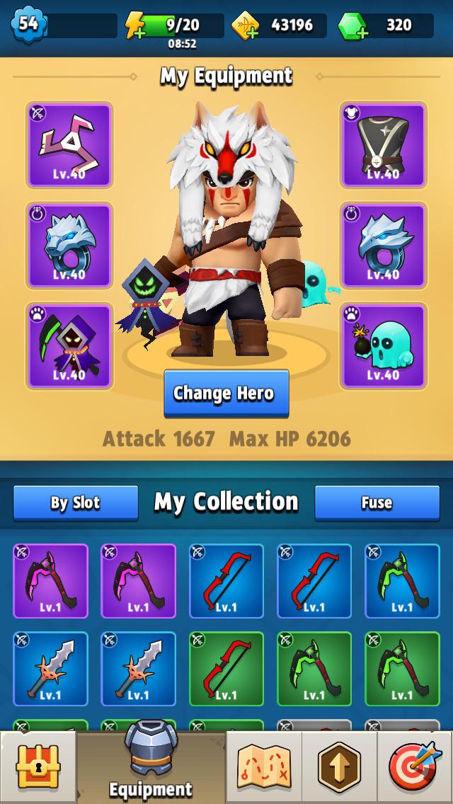 What a F2P player’s gear looks like r/Archero