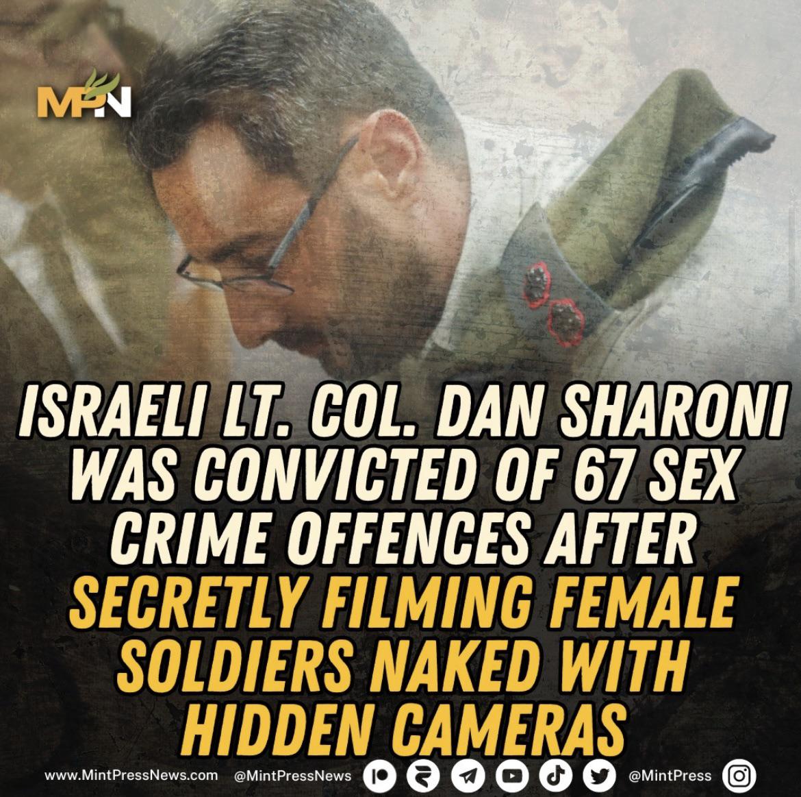 Israeli soldier has secretly filmed female soldiers nude has been
