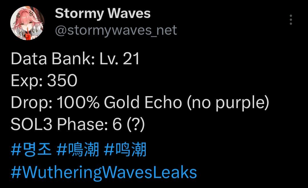 Wuthering Waves Leaks