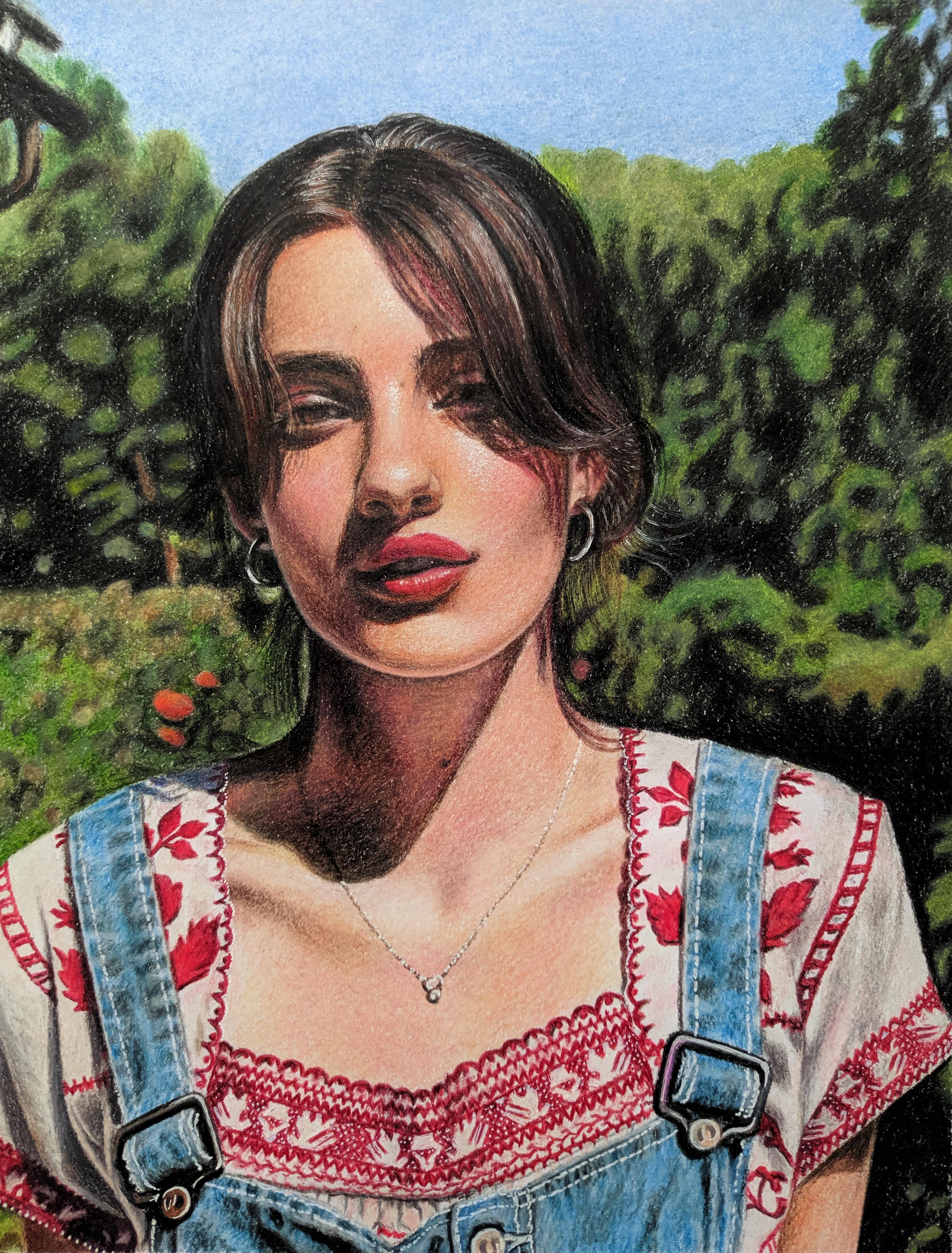 The colored pencils portrait I just finished r/Damnthatsinteresting