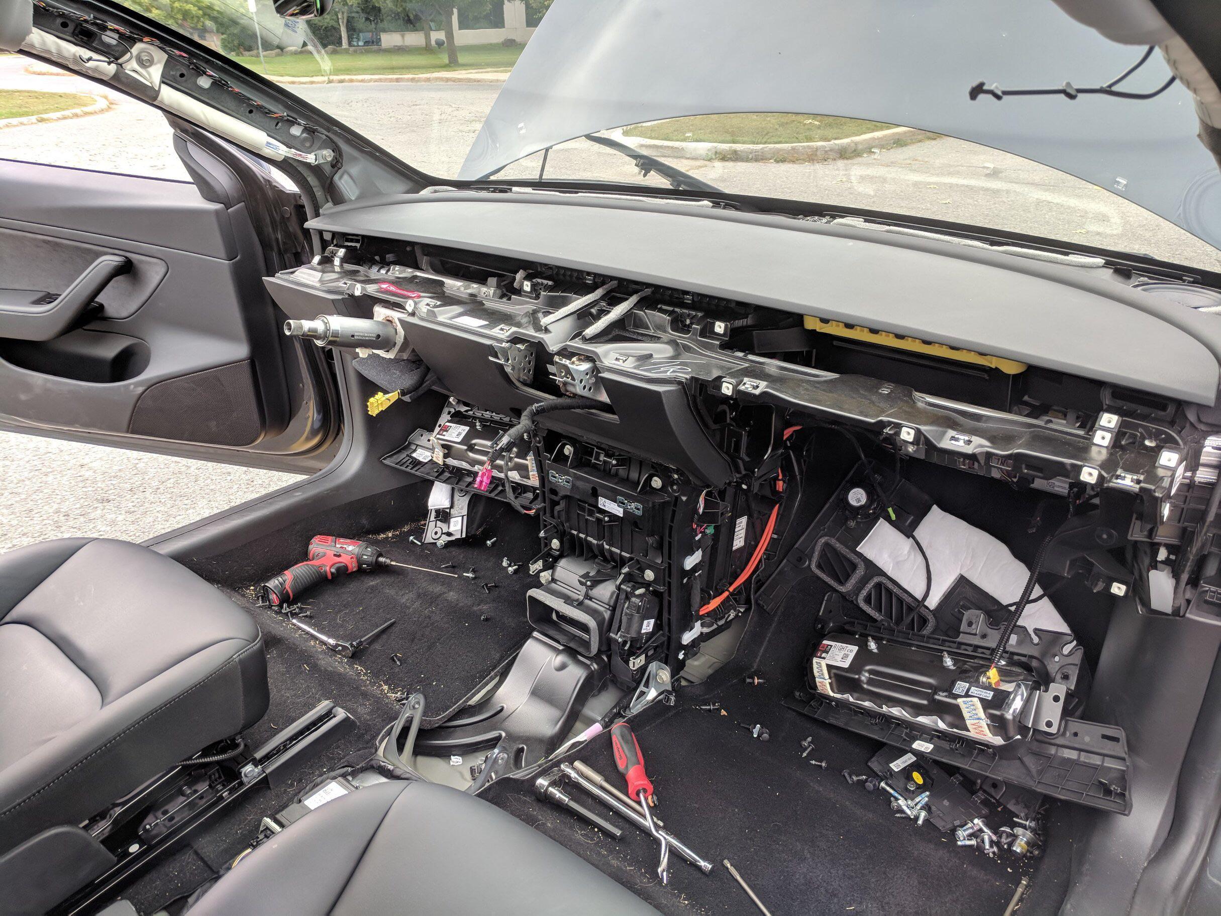Had my 2022 model 3’s dash replaced after service damaged the shit out
