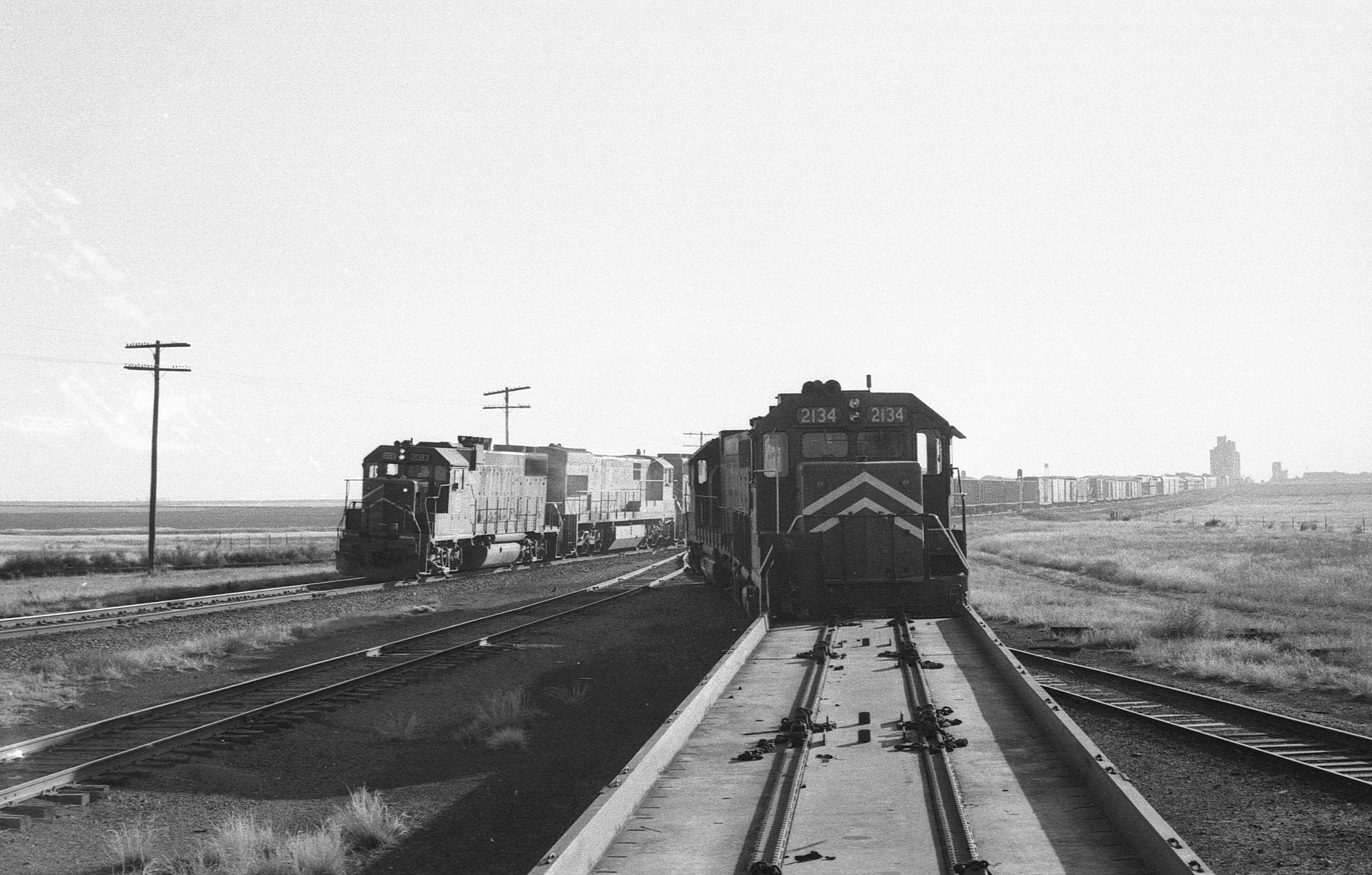 Photo I took from the caboose on our local about to leave Horace
