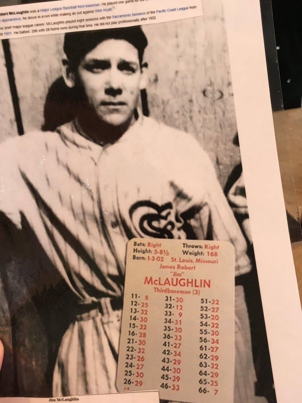 My friend’s relative was a minor league baseball player in the ‘20s