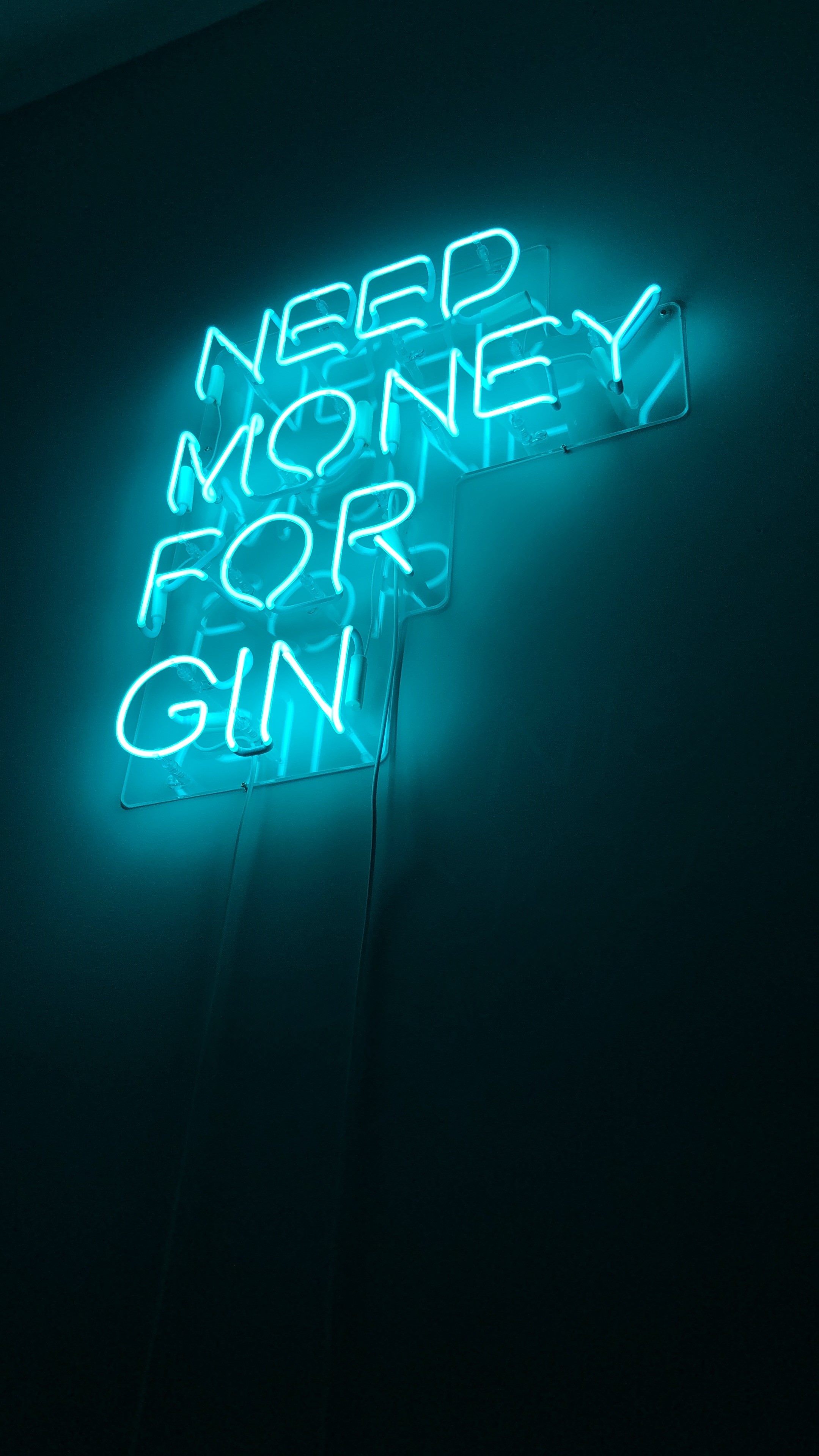 Did I share my neon sign with you guys? Gin