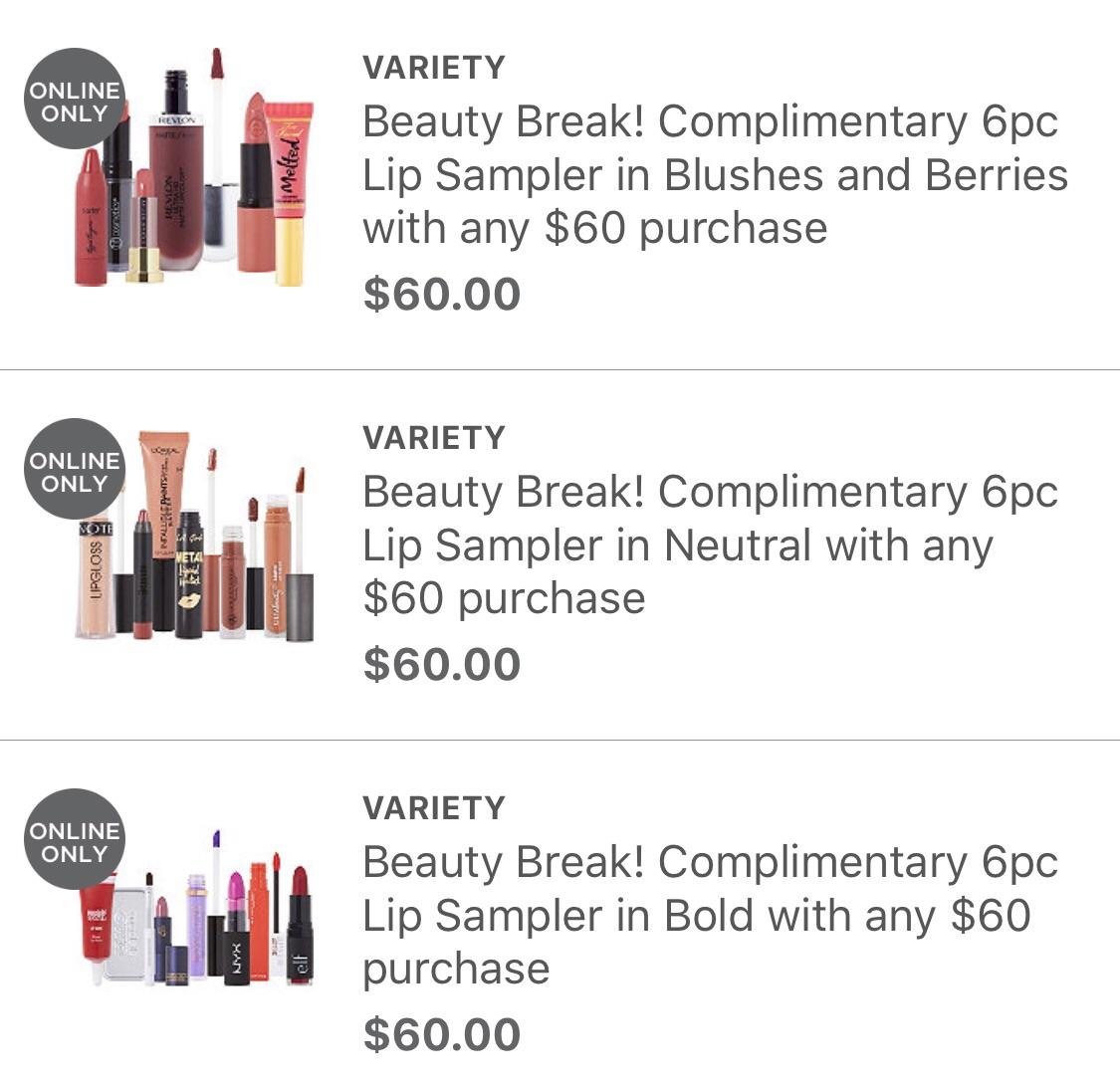 ULTA BEAUTY BREAK until 2pm or until supplies last! Choose 1 out of 3