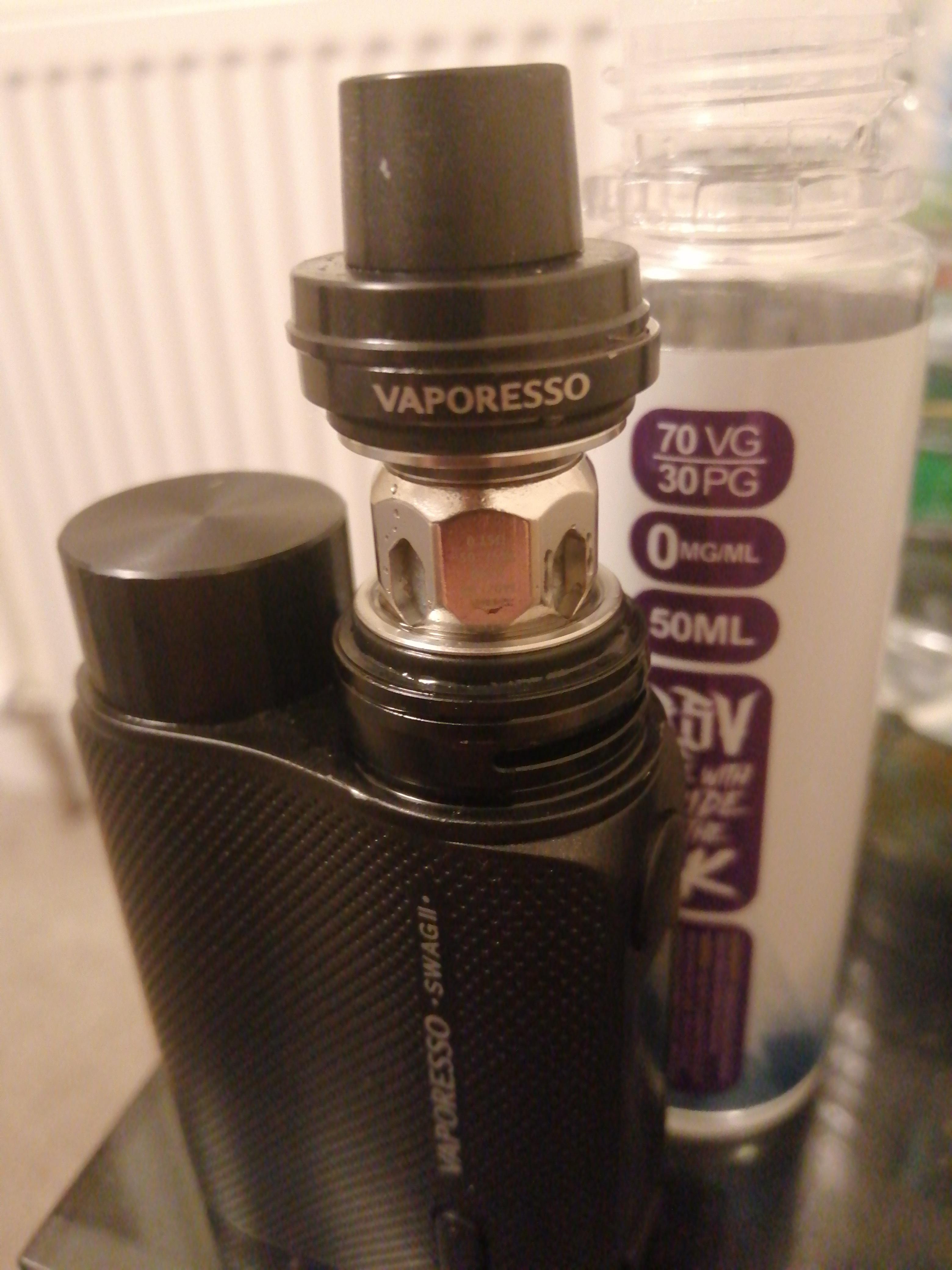 Waiting for my new glass piece to come in just dripping and vaping. Fml