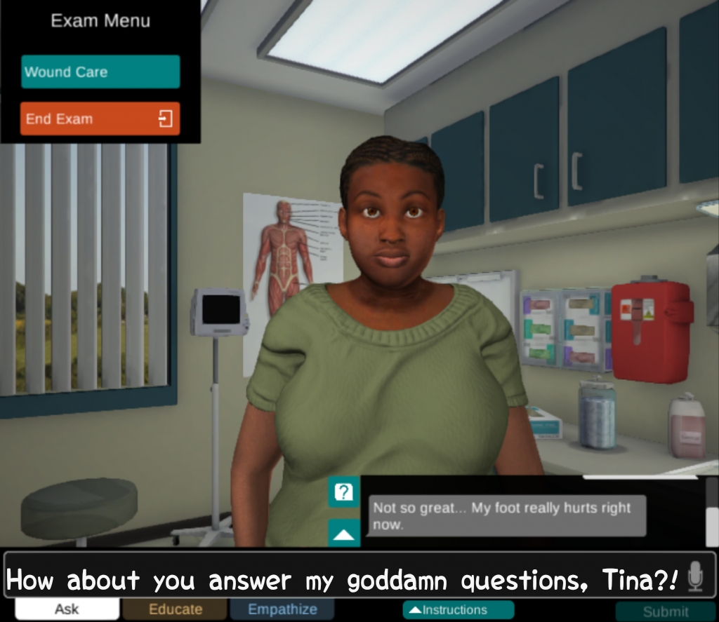 Stuck in Shadow Health hell this summer semester and about sick and