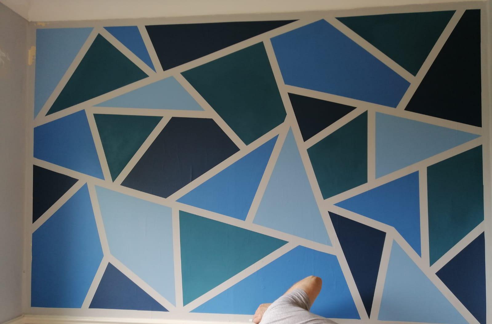 Painting Geometric Shapes In A Wall With Frog Tape (in One, 44 OFF