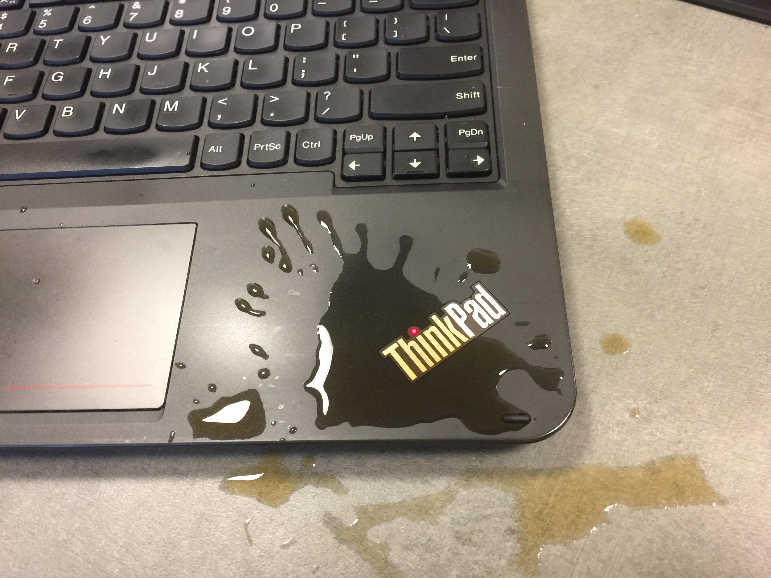 Coffee spill was a little to close for comfort on my laptop. pics