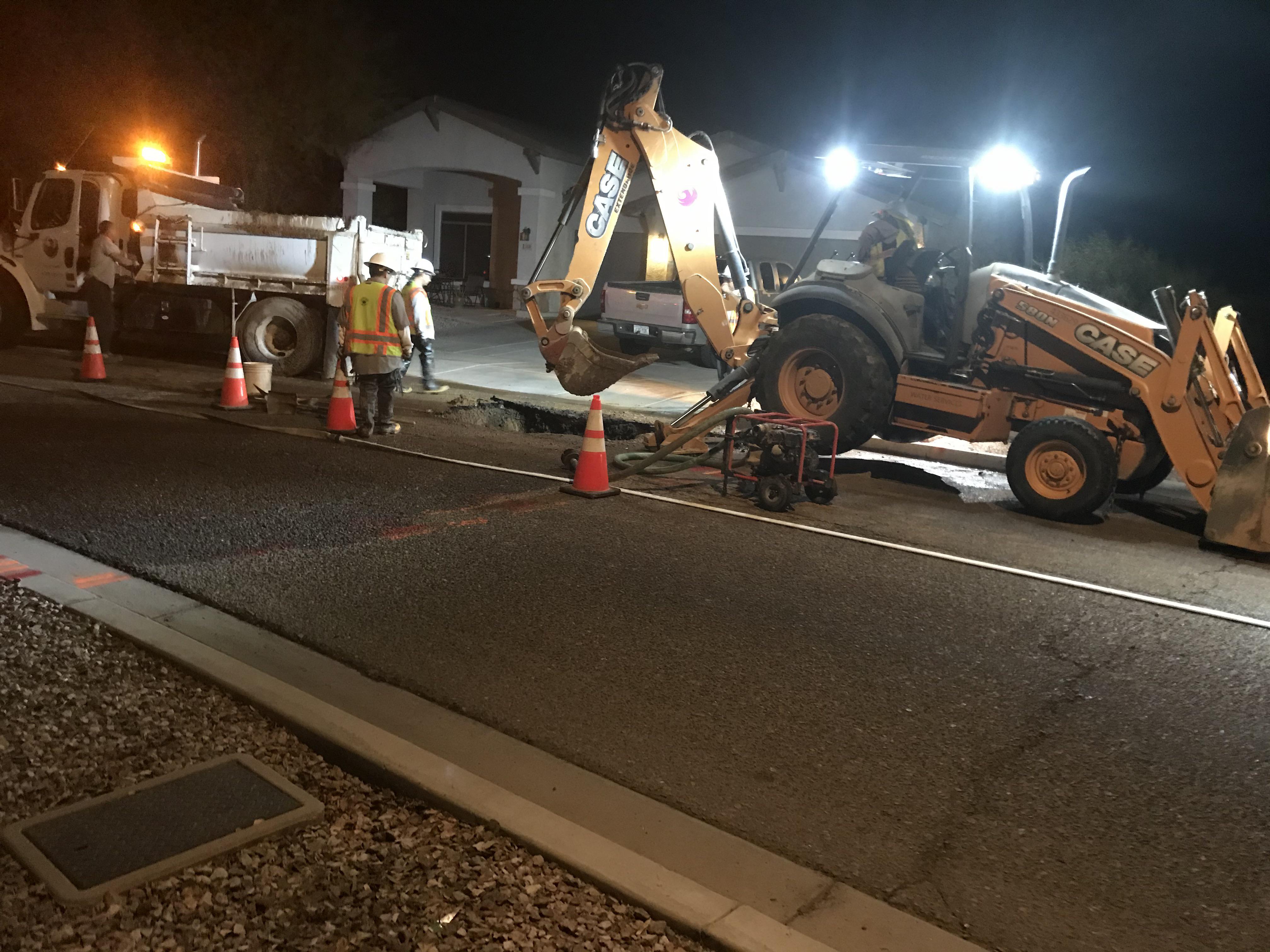 Thank you city of Phoenix water services workers for the quick response