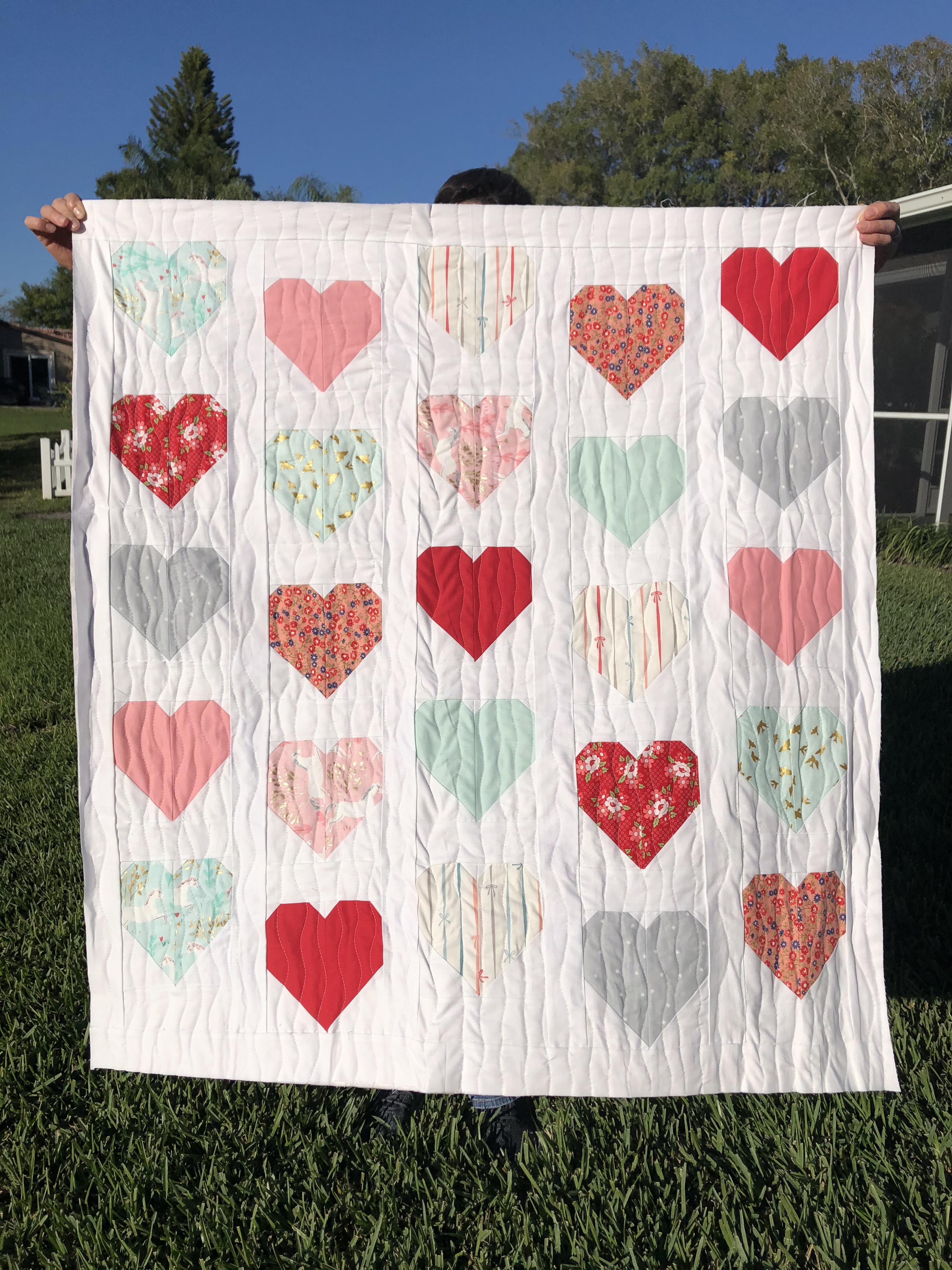 Happy Hearts Quilt! r/quilting