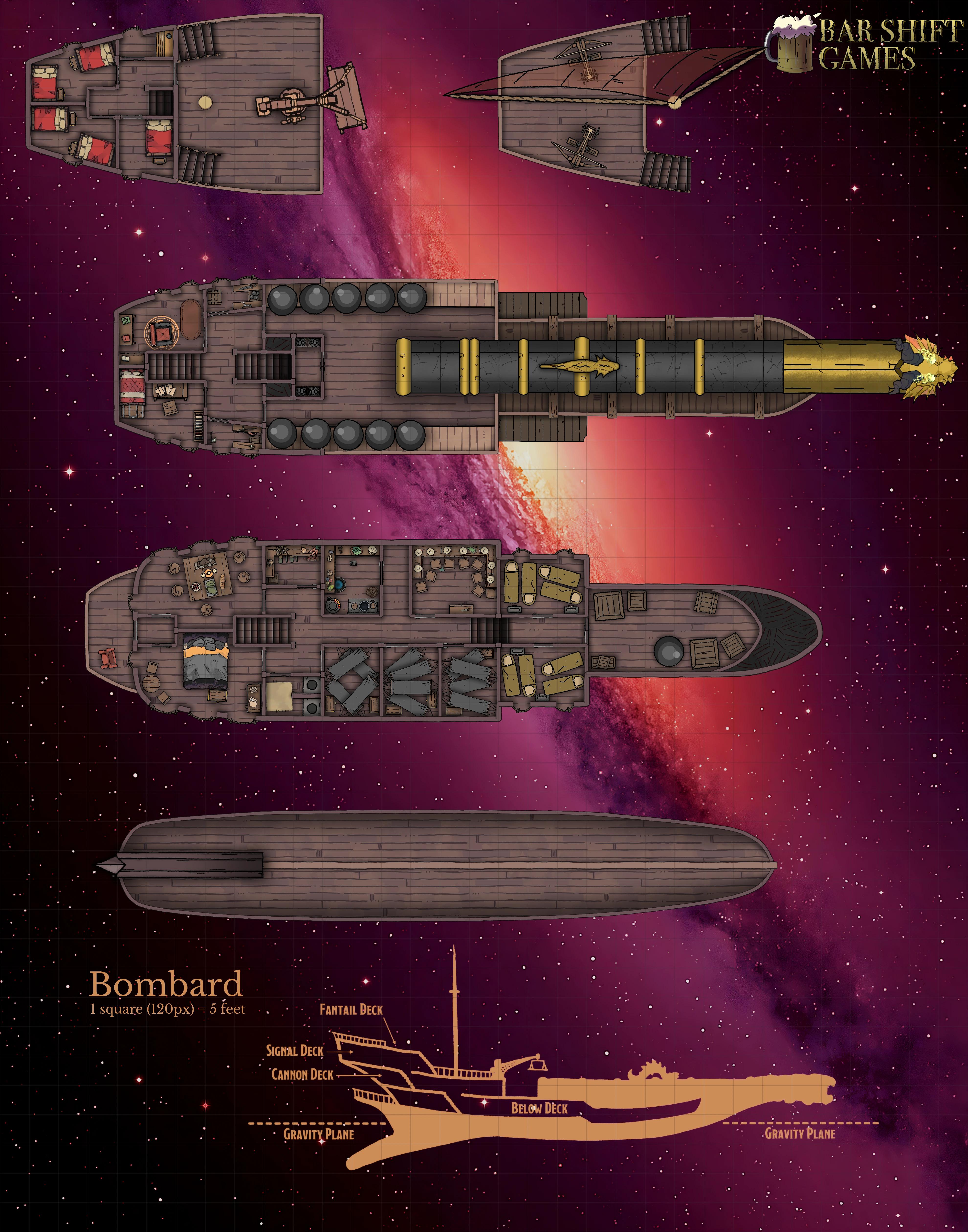 The next Spelljammer Ship has arrived, The Bombard! Careful with the