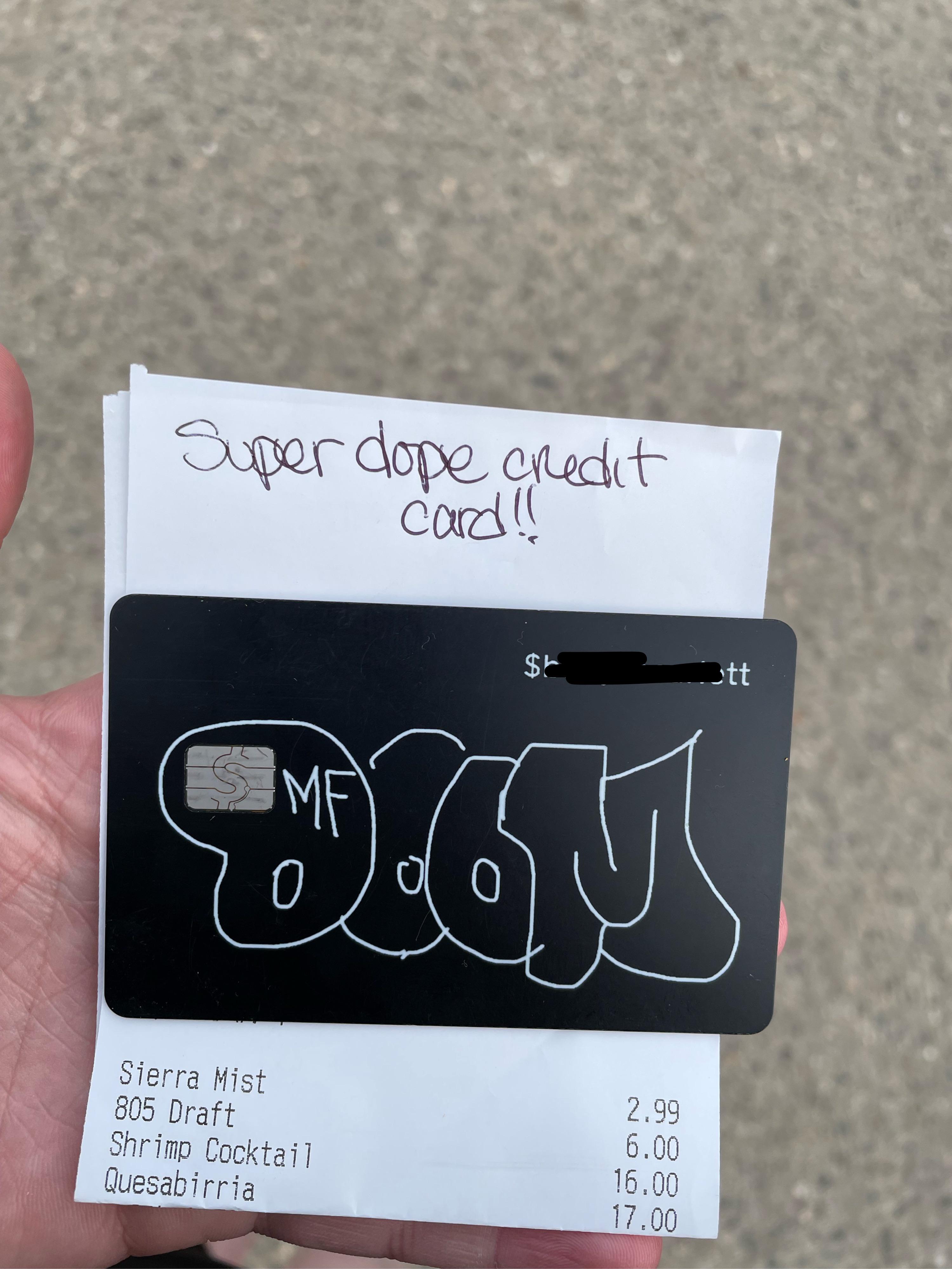 I drew this on my cash app card (couldn’t erase and did it on my phone