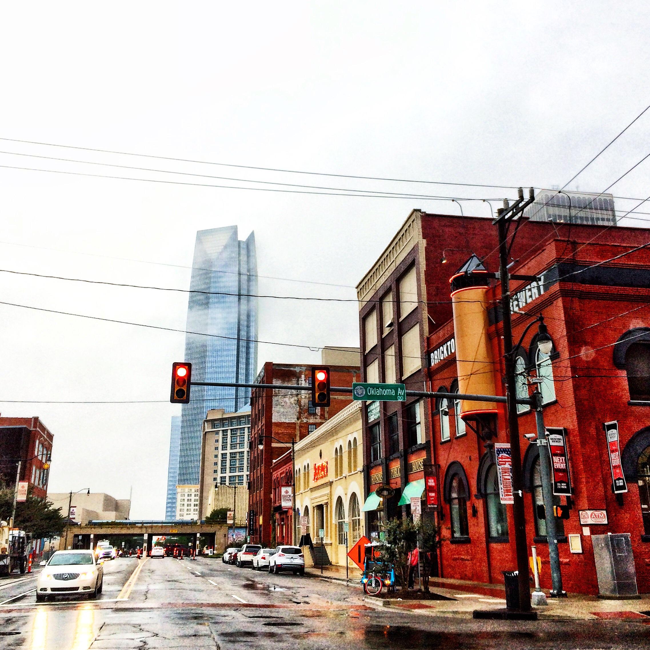 Bricktown after the rain. r/okc