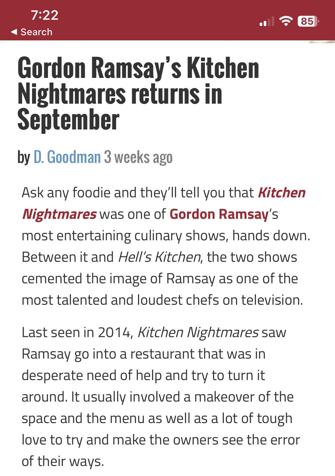 Does anyone know how to petition FOX to have Kitchen Nightmares come to