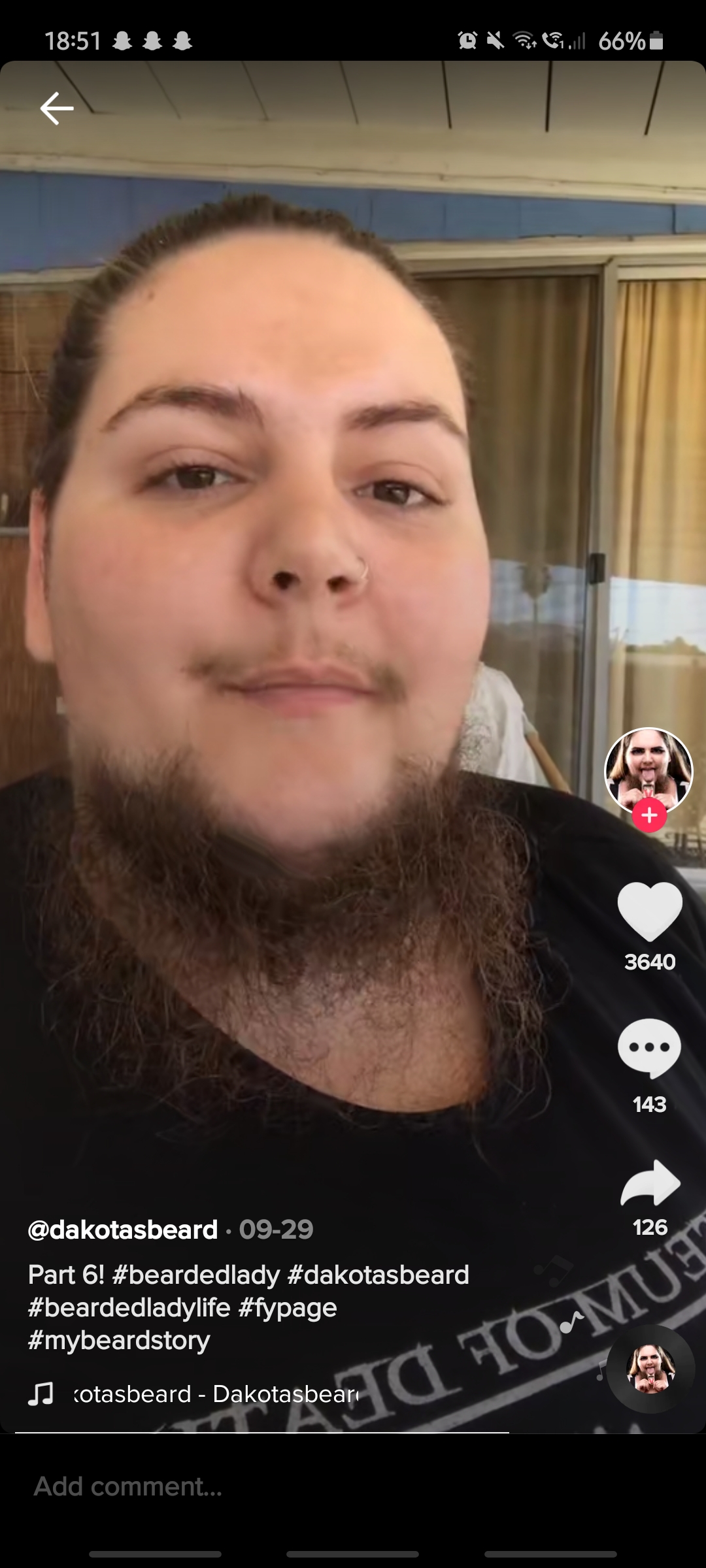 ay fam, this girl on TikTok can grow a better beard then our fatneek
