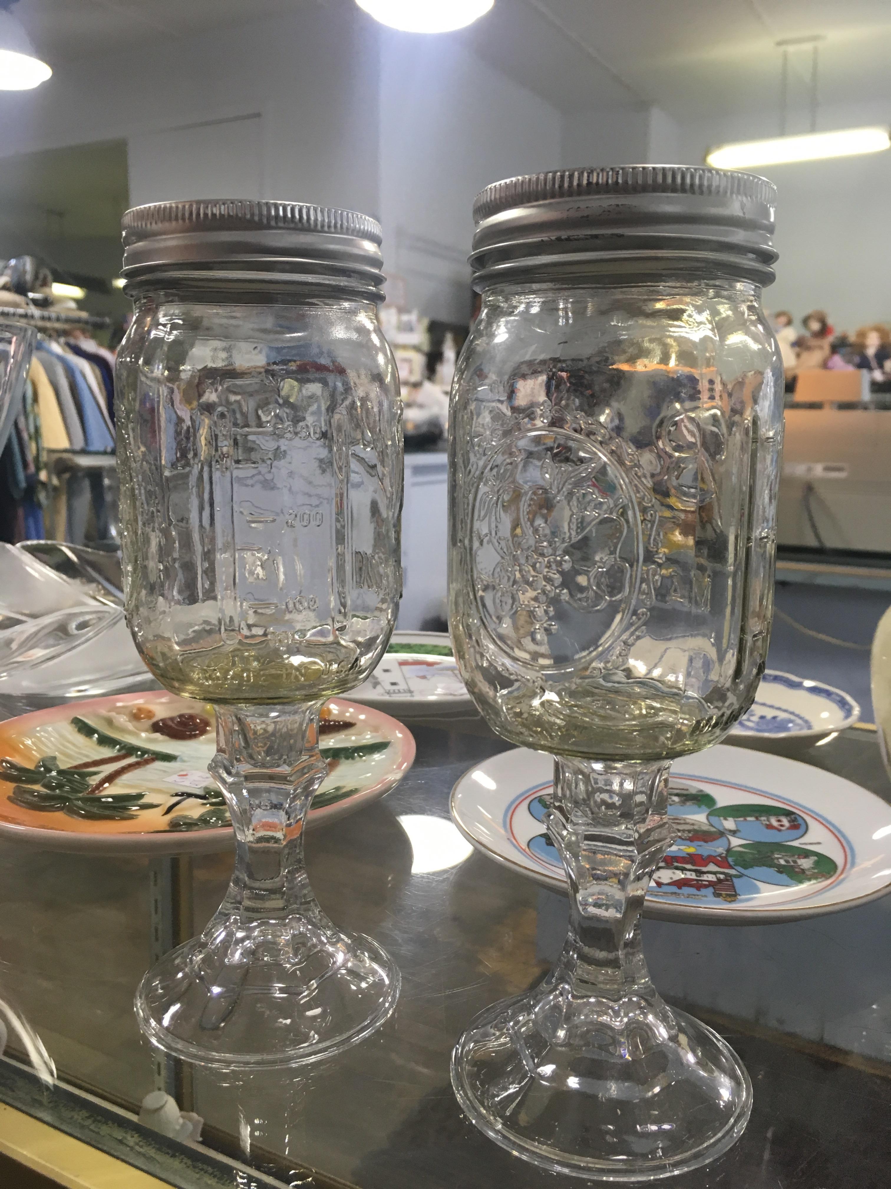 Mason jar wine glasses, complete with lid! r/DiWHY