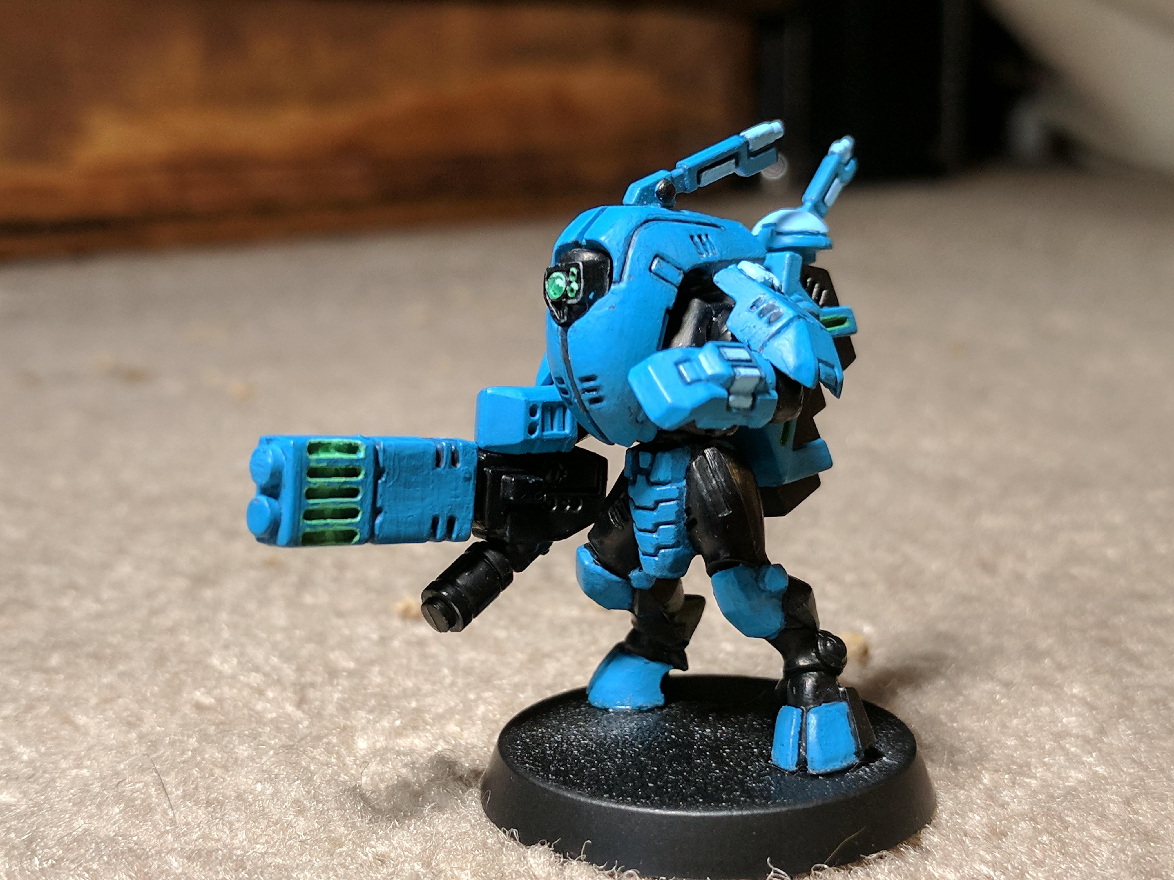 First finished model. Tau stealth suit. C&C more then r