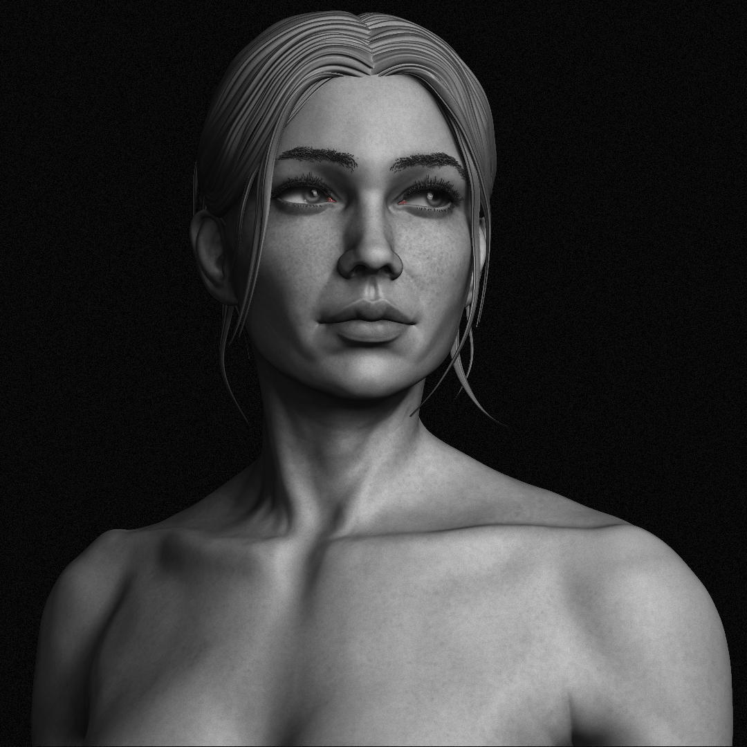 One of my better sculpts. Rendered in Zbrush. r/ZBrush