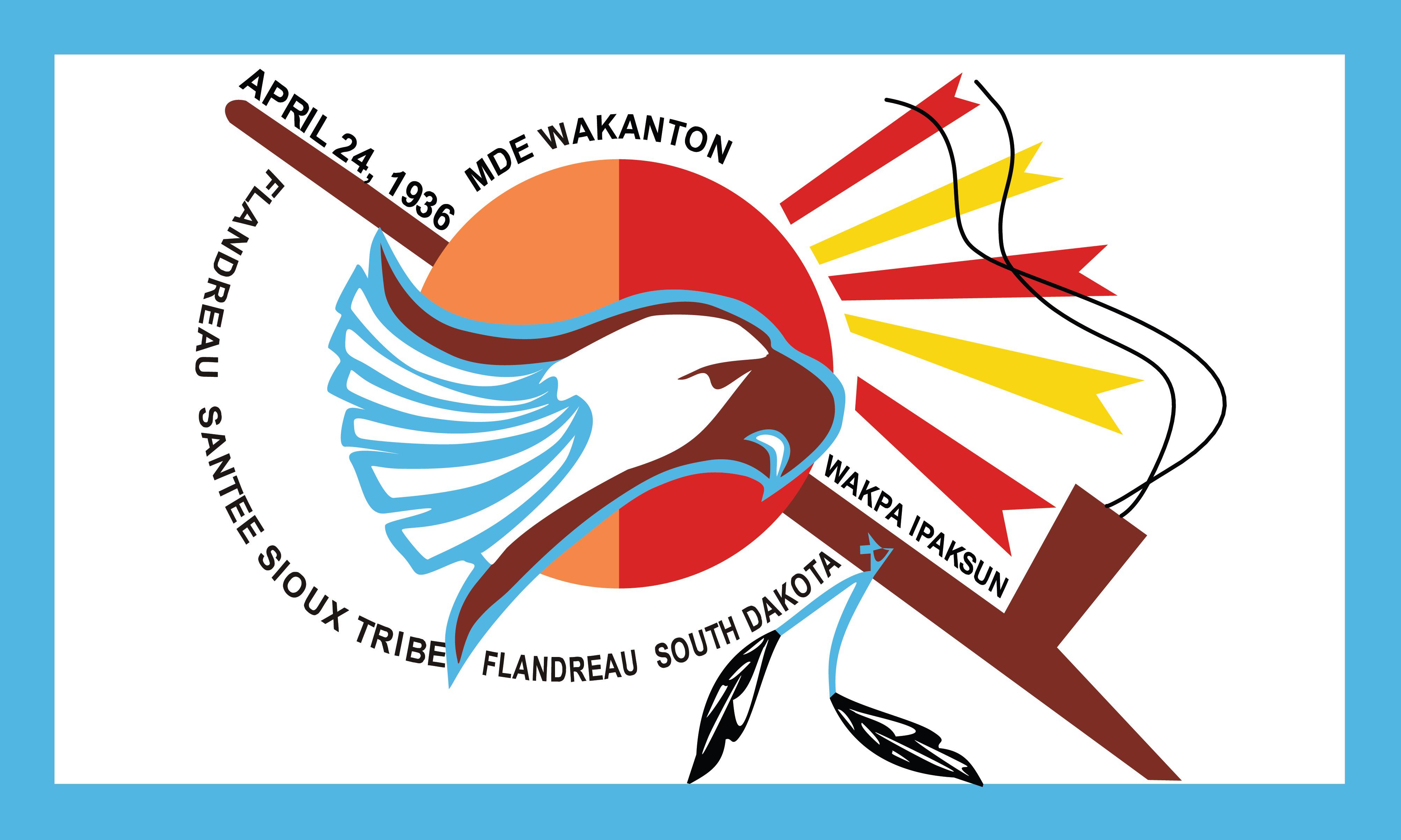 Flag of the Flandreau Santee Sioux Tribe. I feel like it’s *this* close