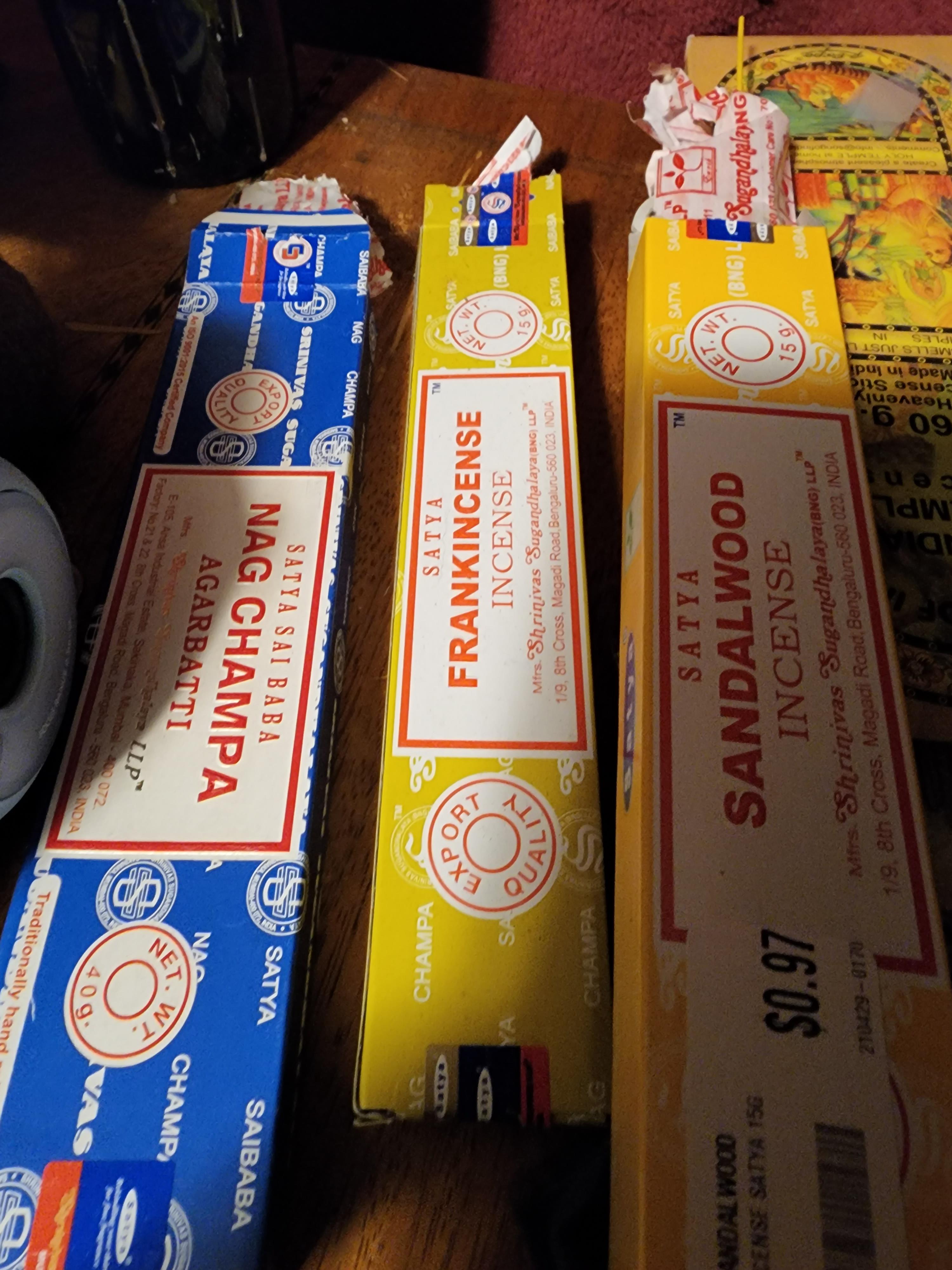 This is the extent of my incense brand knowledge. Can someone direct me