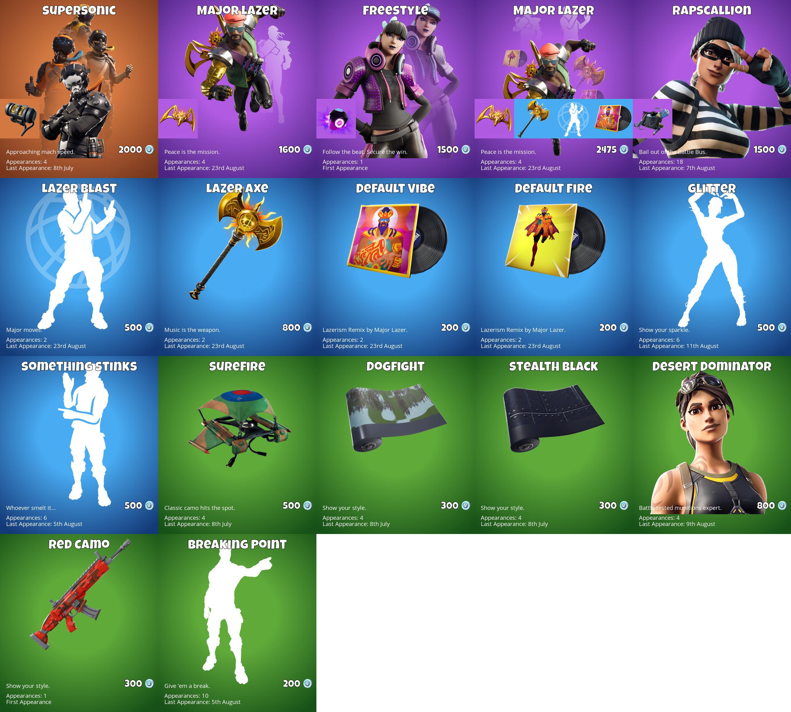 Daily Item Shop and Purchase Advice Megathread 8/23/19 r/FortniteFashion