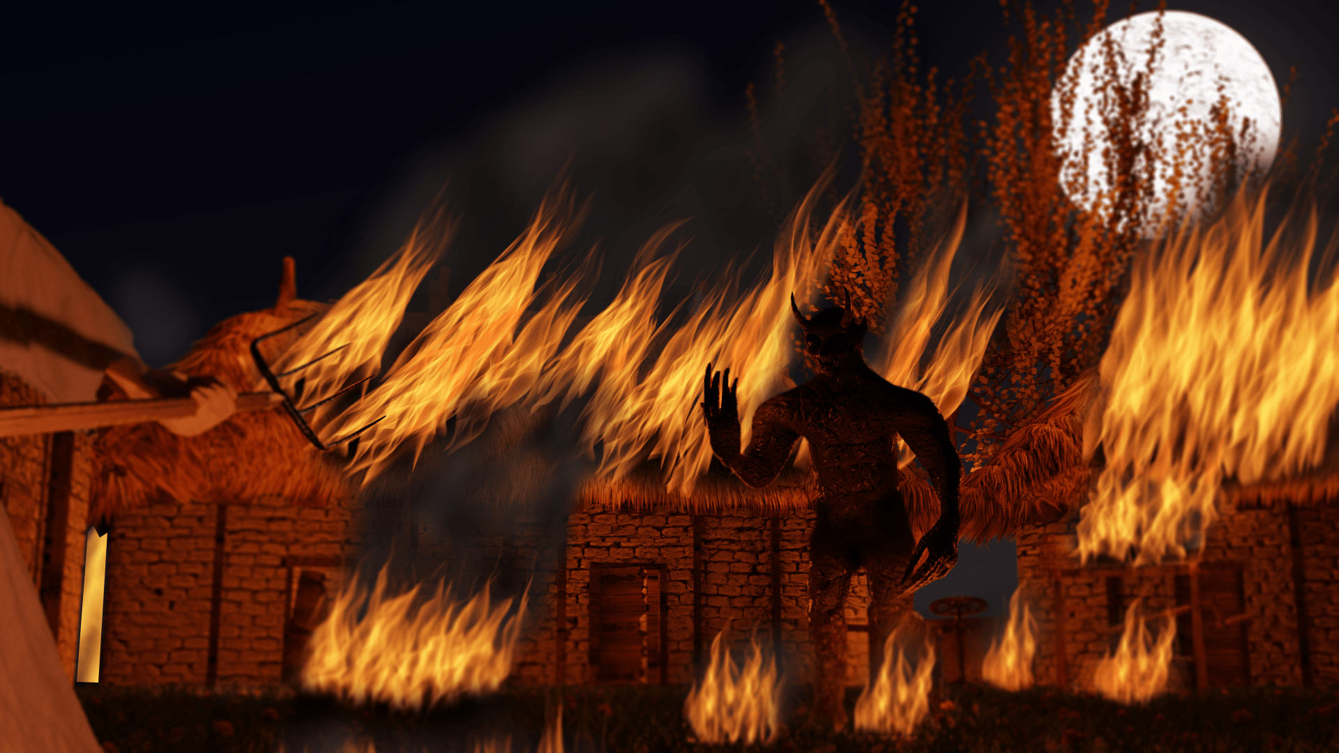 Burning the village this is the second time I finish this image, it was