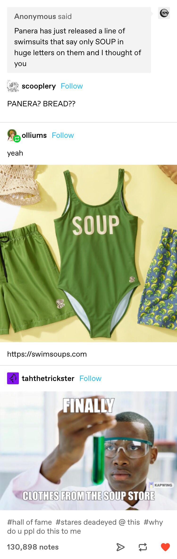 CLOTHES FROM THE SOUP STORE? It’s more likely than you think. r/tumblr